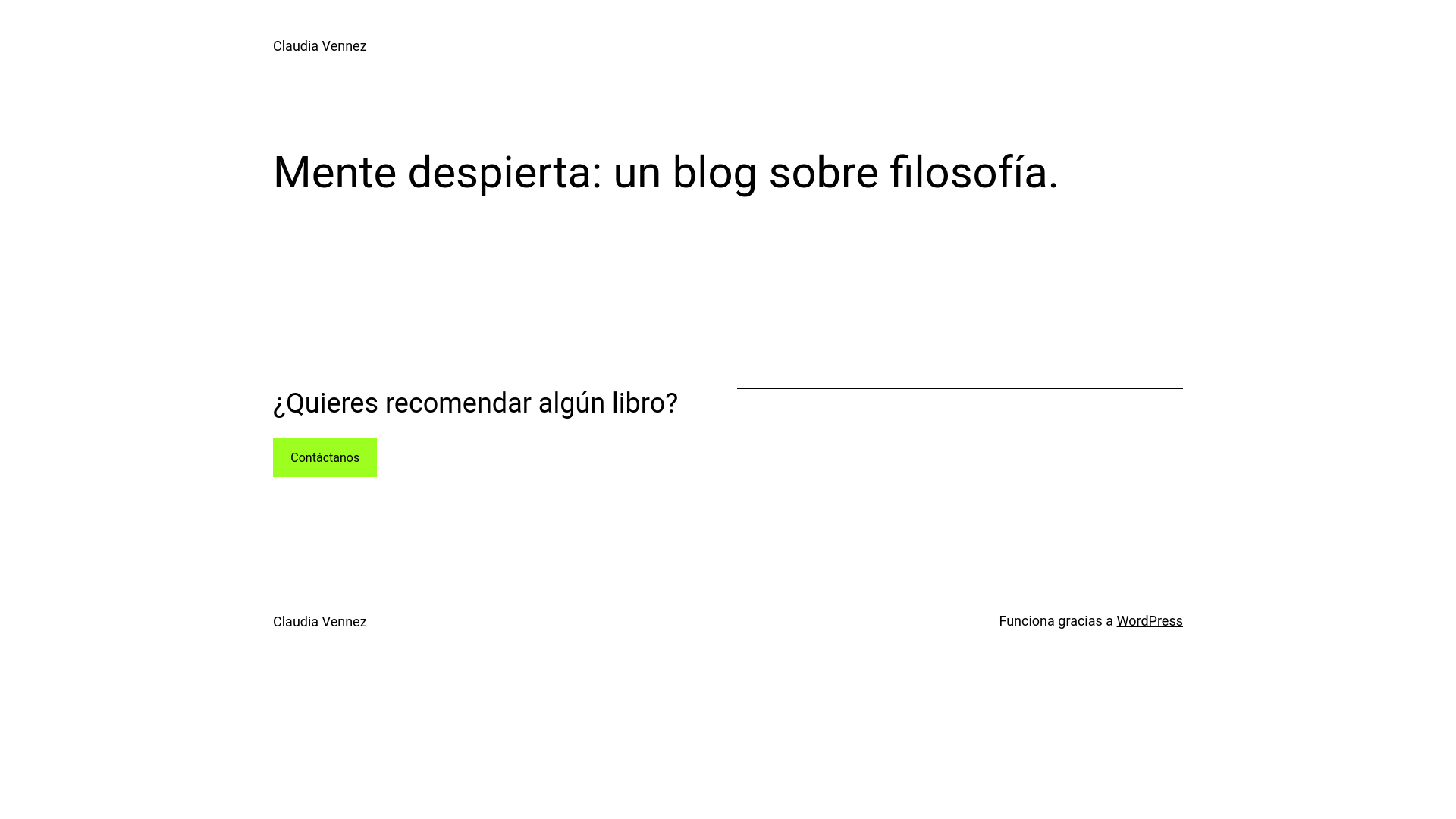 website screenshot of https://claudiavennez.es/