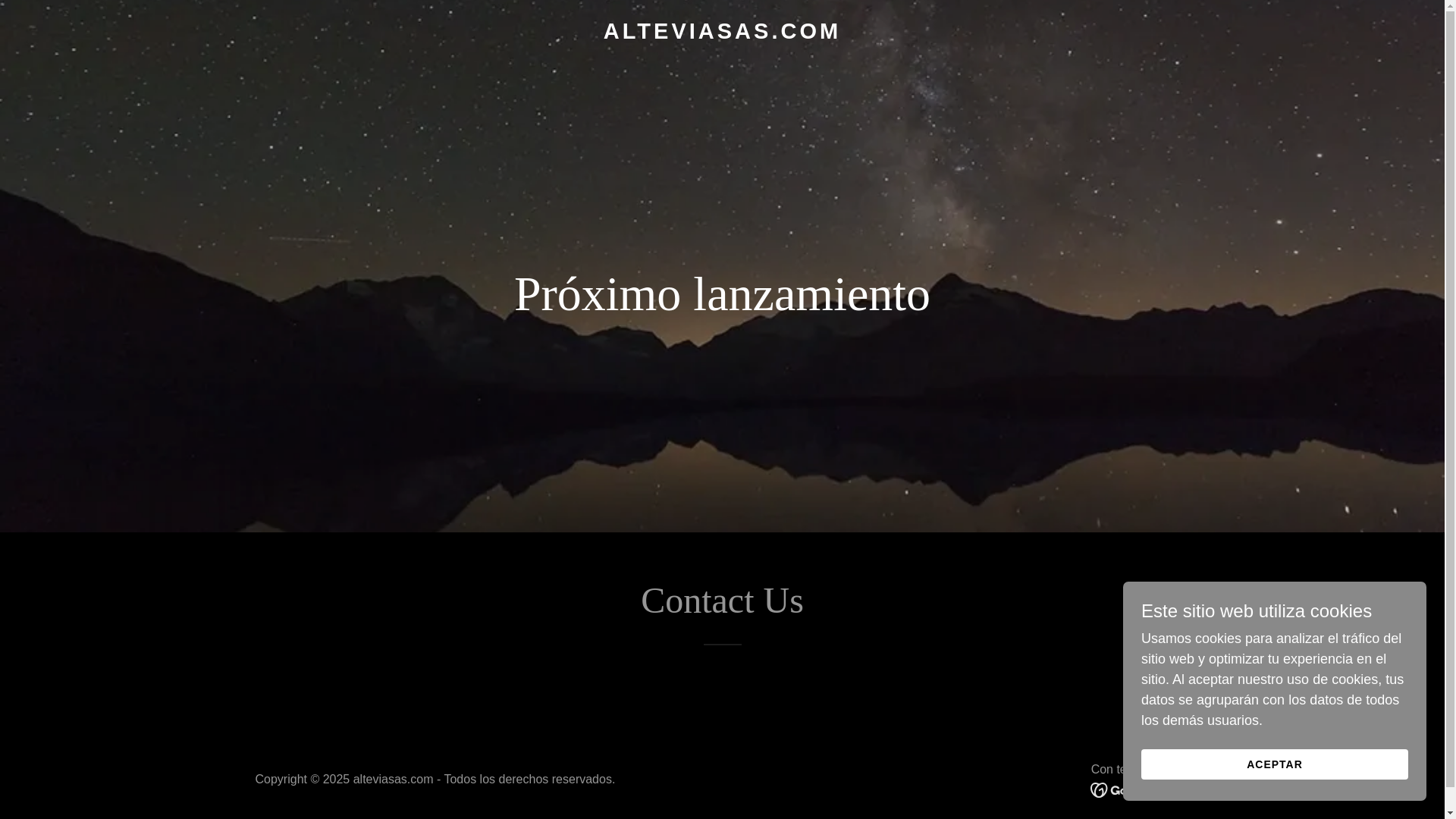 website screenshot of https://alteviasas.com/