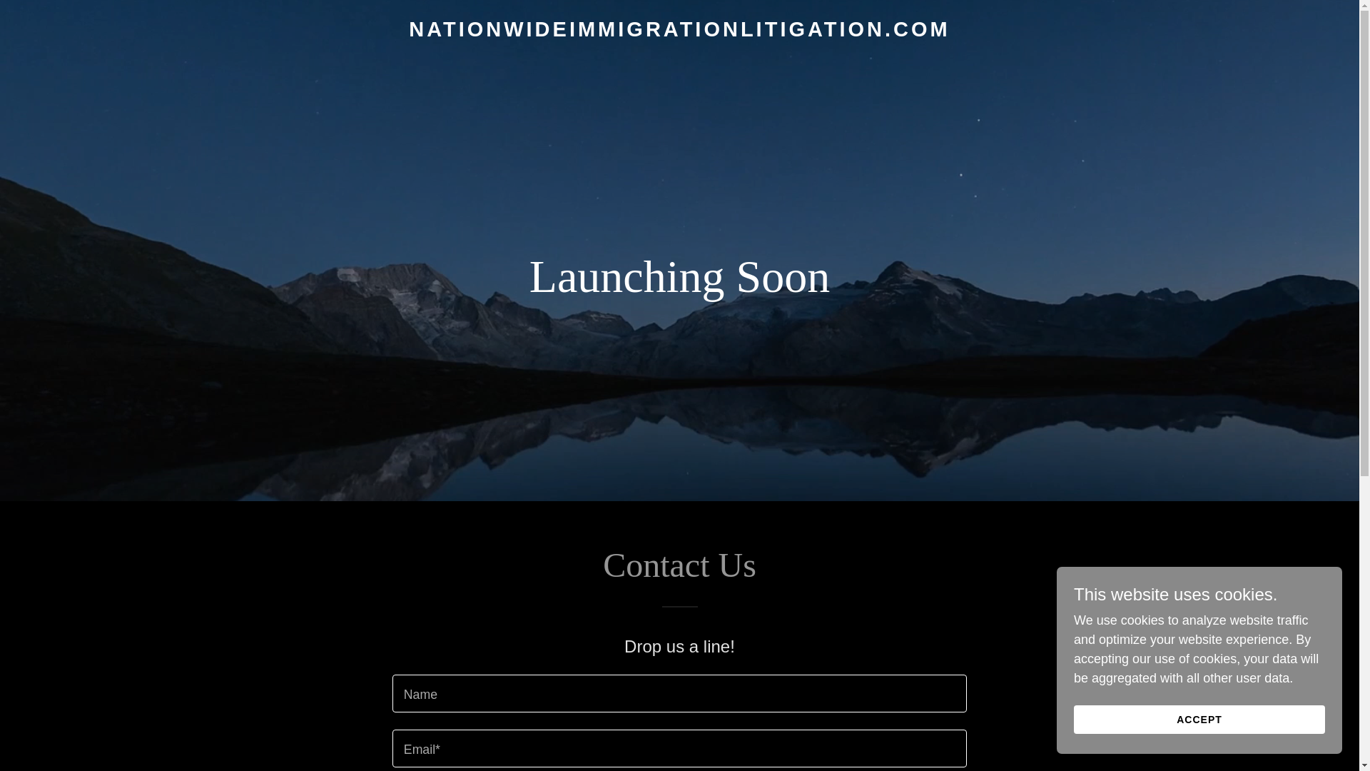 website screenshot of https://nationwideimmigrationlitigation.com/