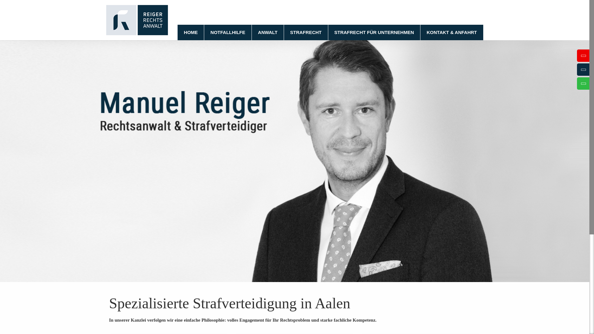 website screenshot of https://blitzer-anwalt-aalen.de/