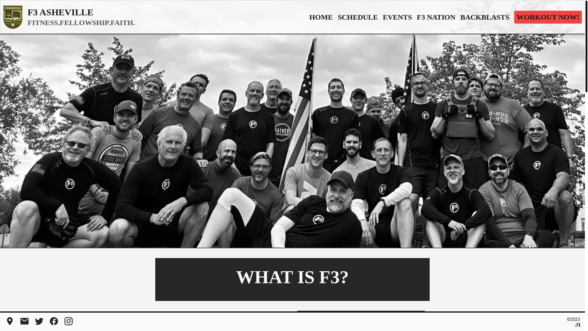website screenshot of https://f3-asheville-astro-6zm.pages.dev/
