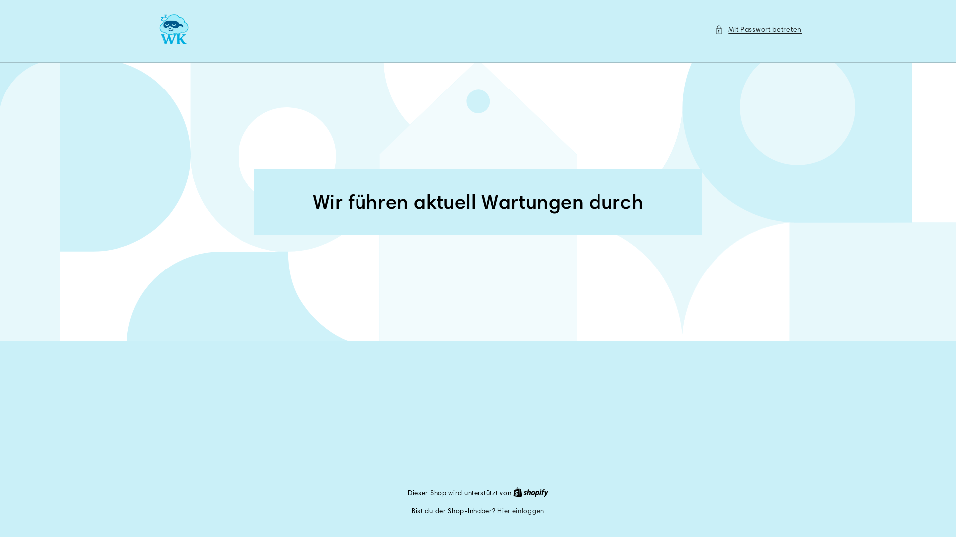 website screenshot of https://wolkenklang.online/