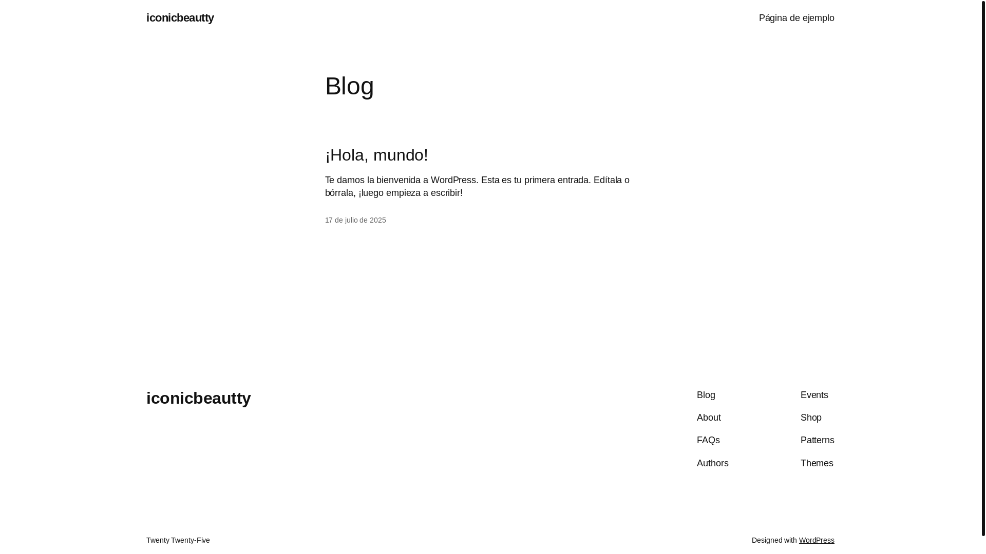 website screenshot of https://iconicbeautty.es/