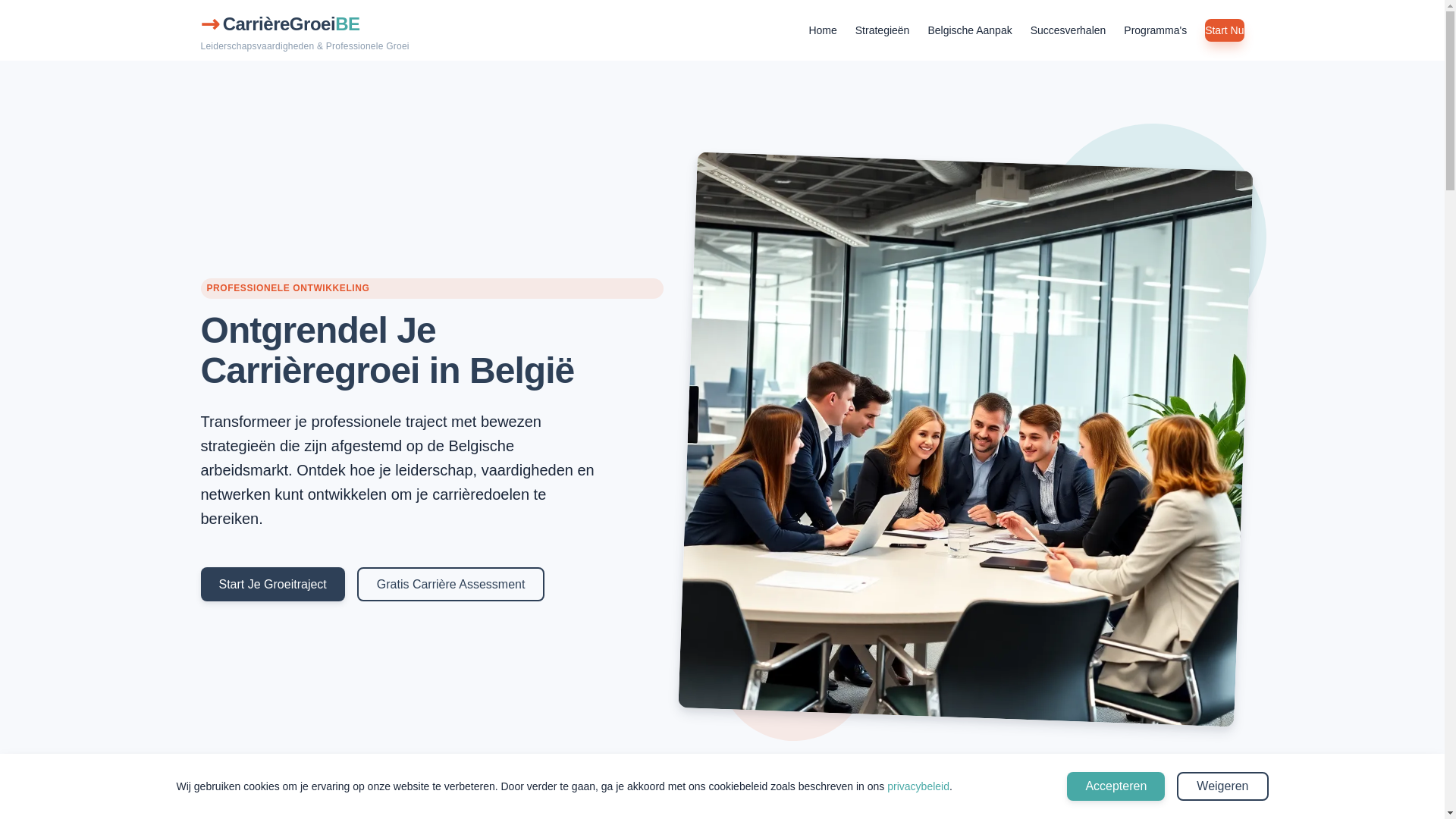 website screenshot of https://carrieregroeibe.com/