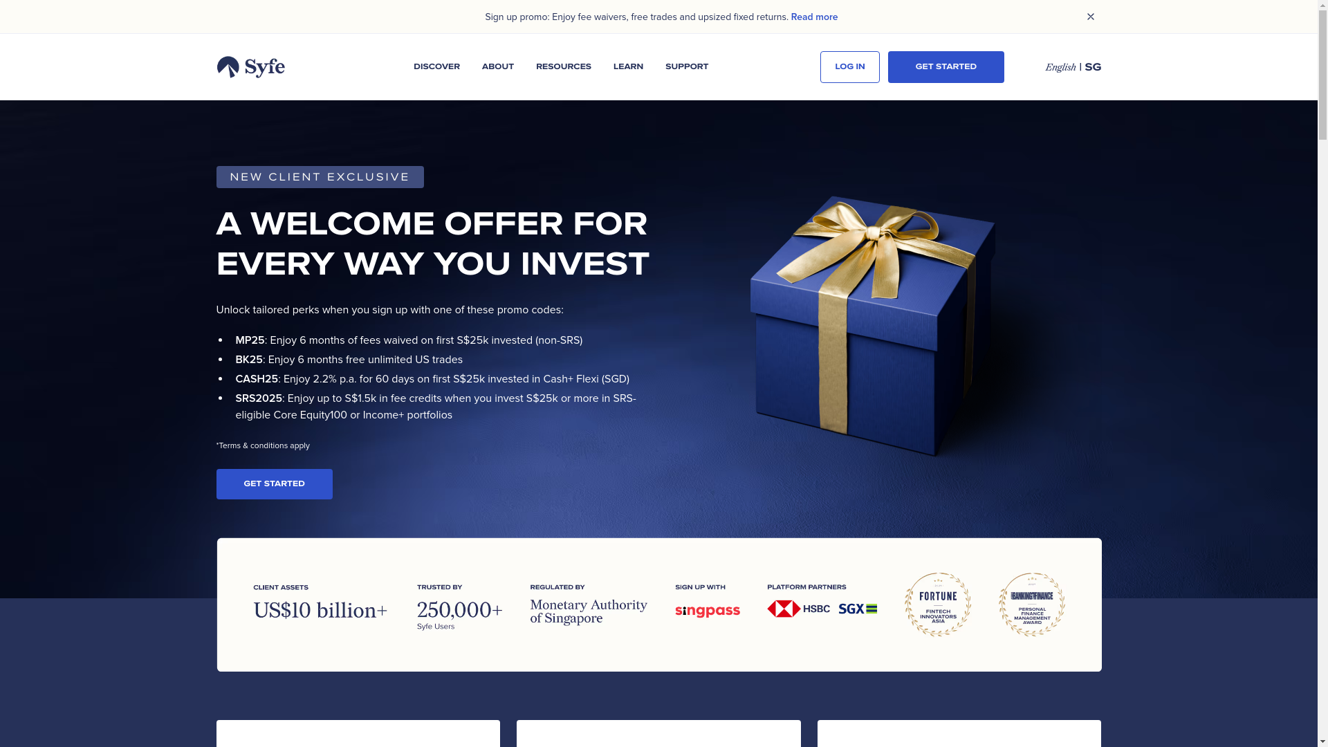 website screenshot of https://uat-bugbounty.nonprod.syfe.com/