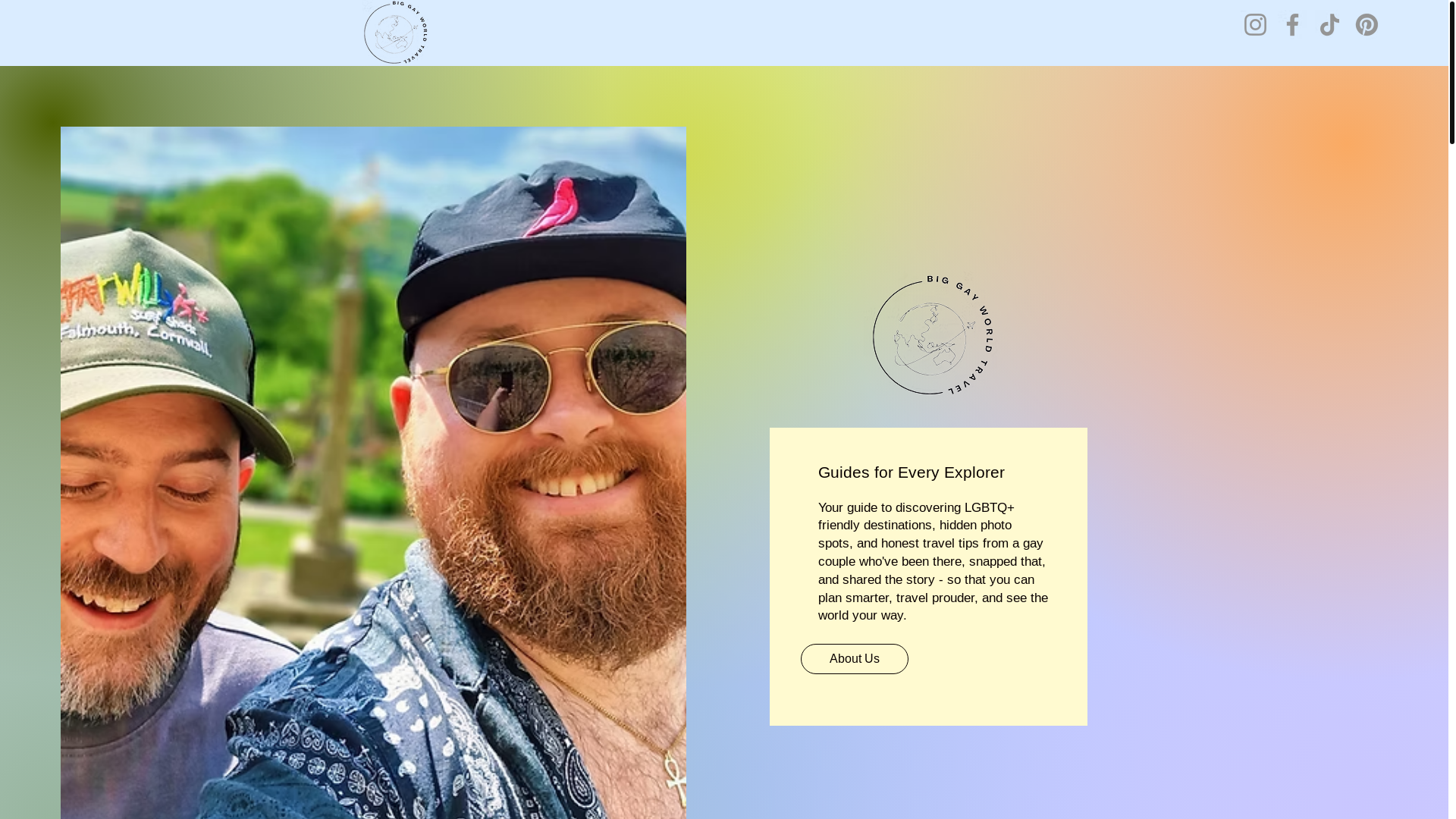 website screenshot of https://biggayworldtravel.com/