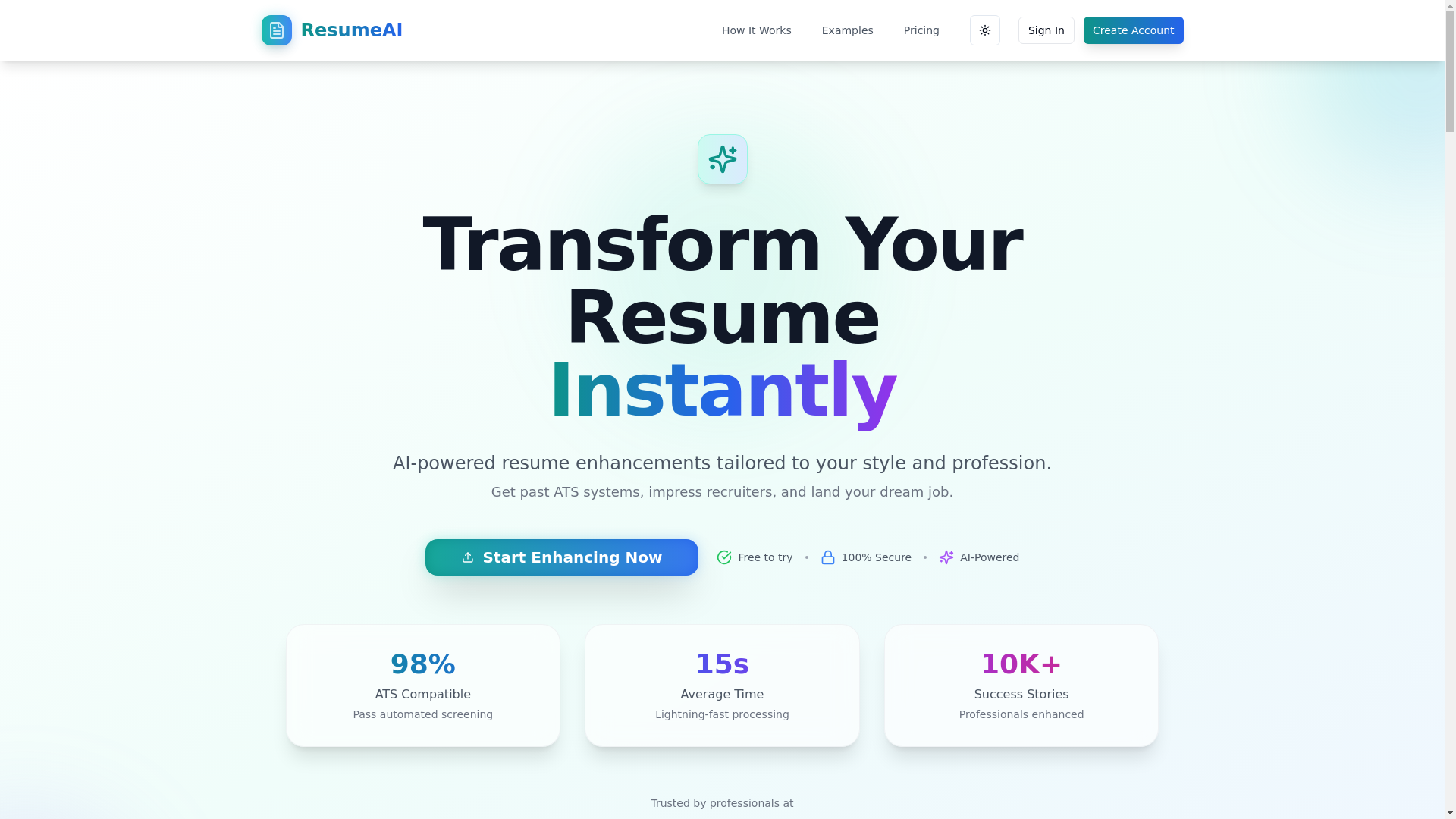 website screenshot of https://cv-crafter.com/