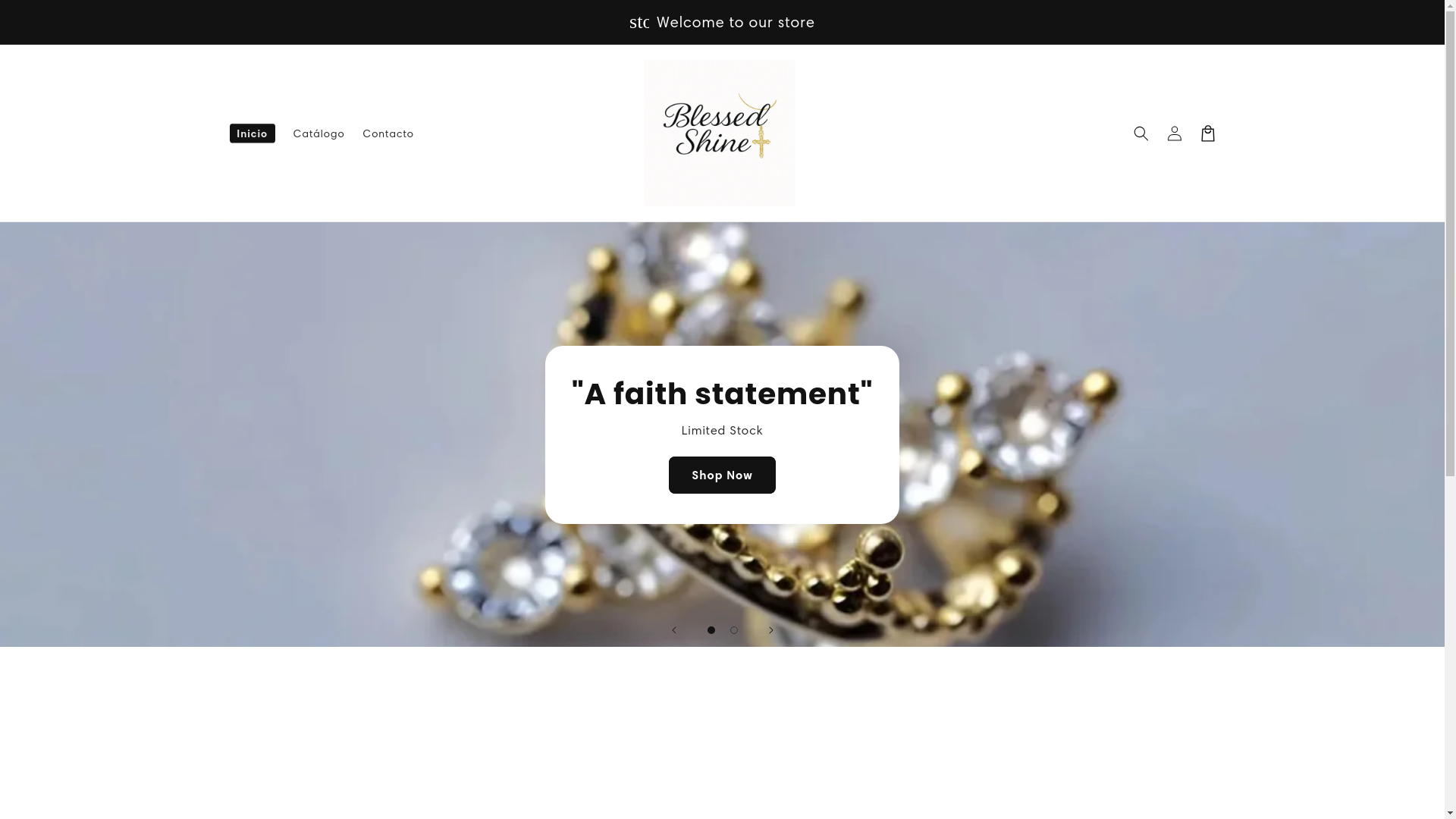 website screenshot of https://blessedshine.shop/
