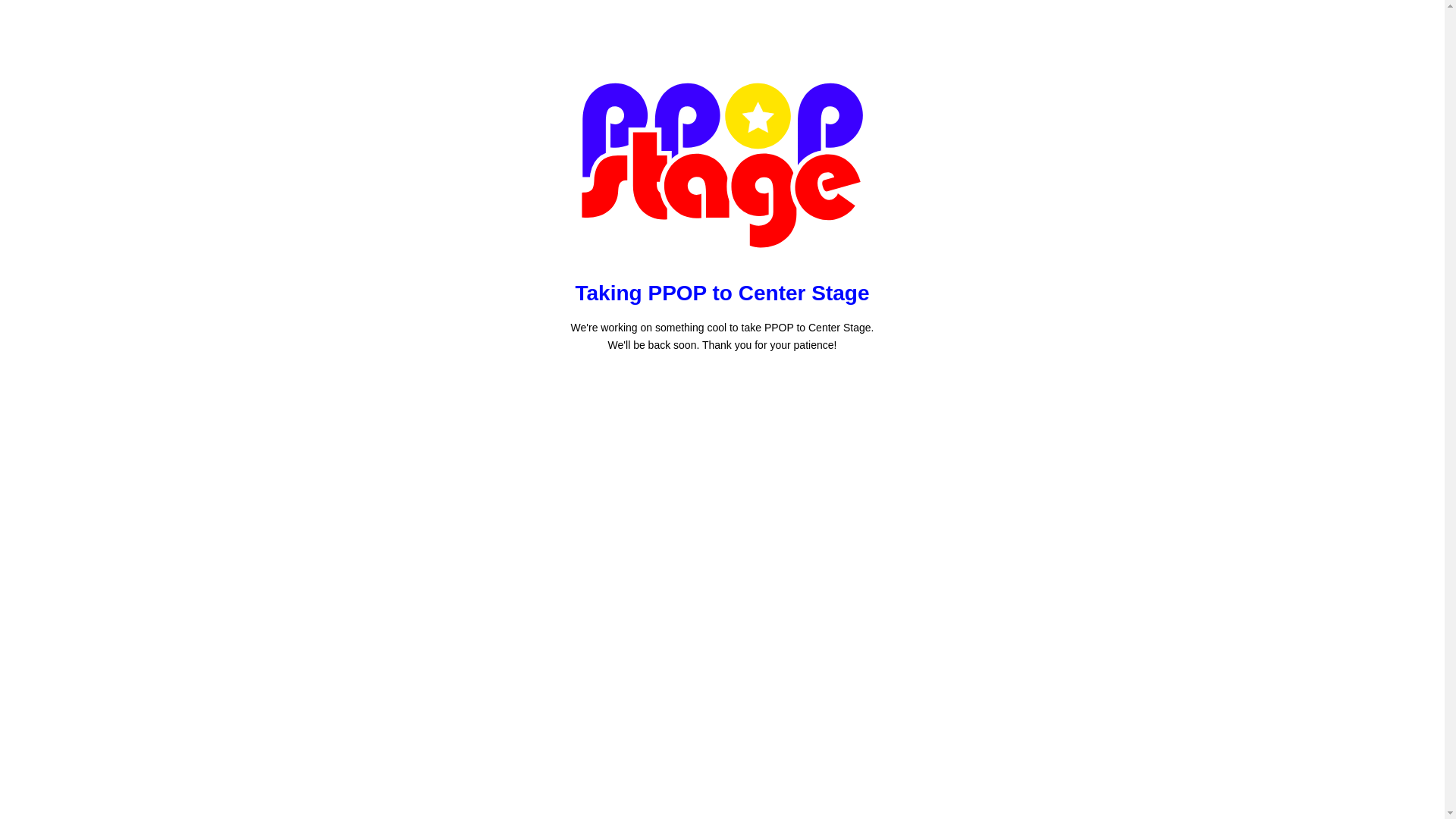 website screenshot of https://ppopstage.ph/