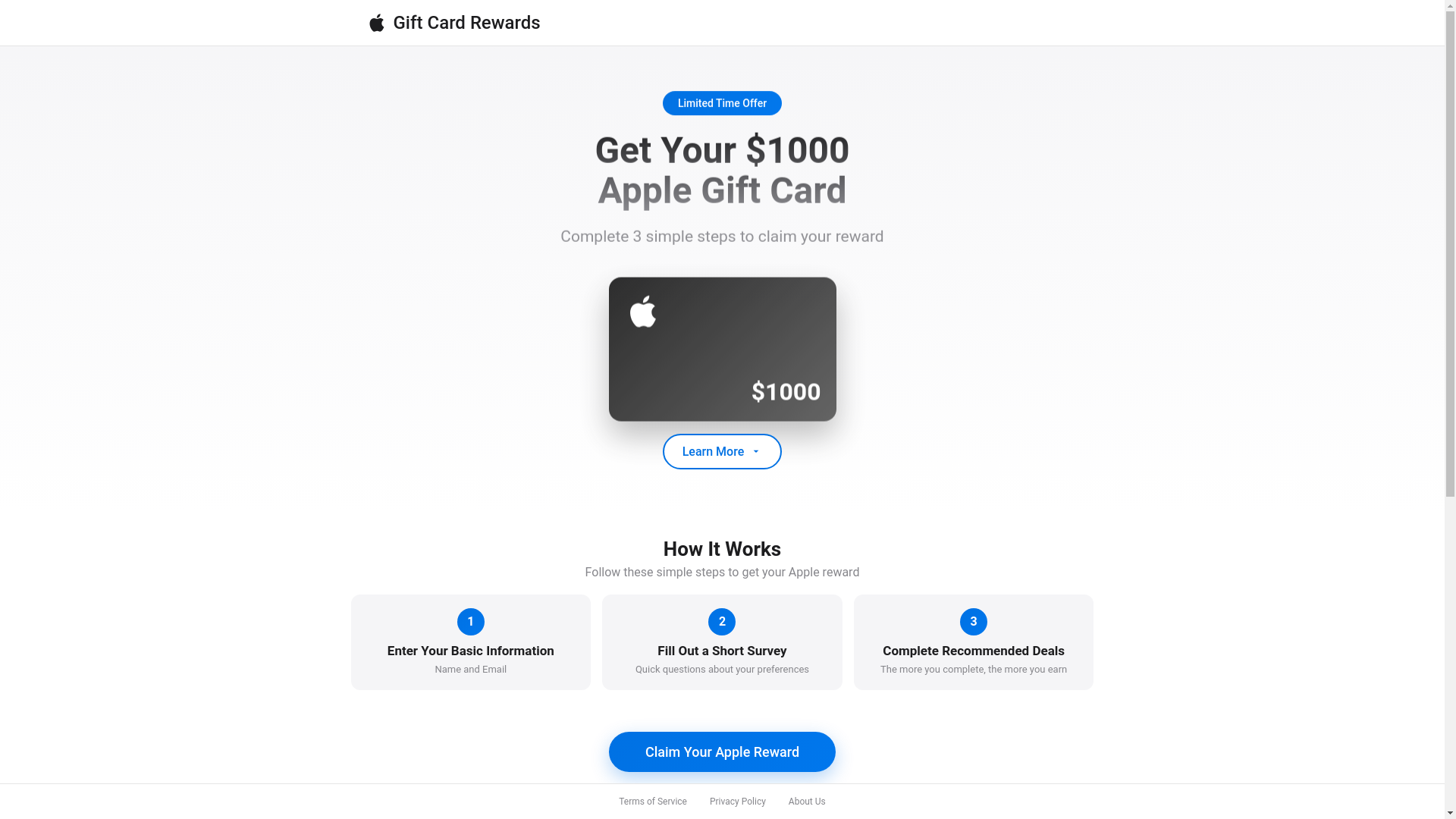 website screenshot of https://quizearny.shop/