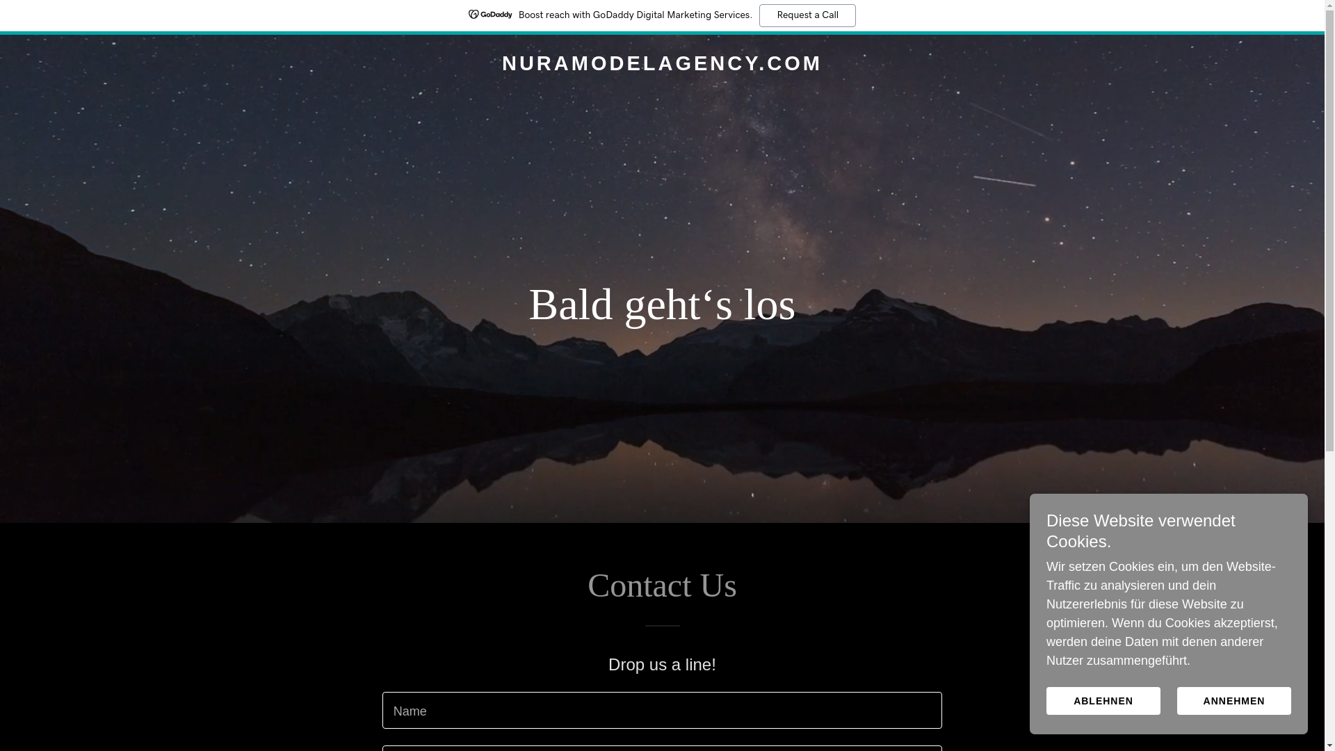 website screenshot of https://nuramodelagency.com/