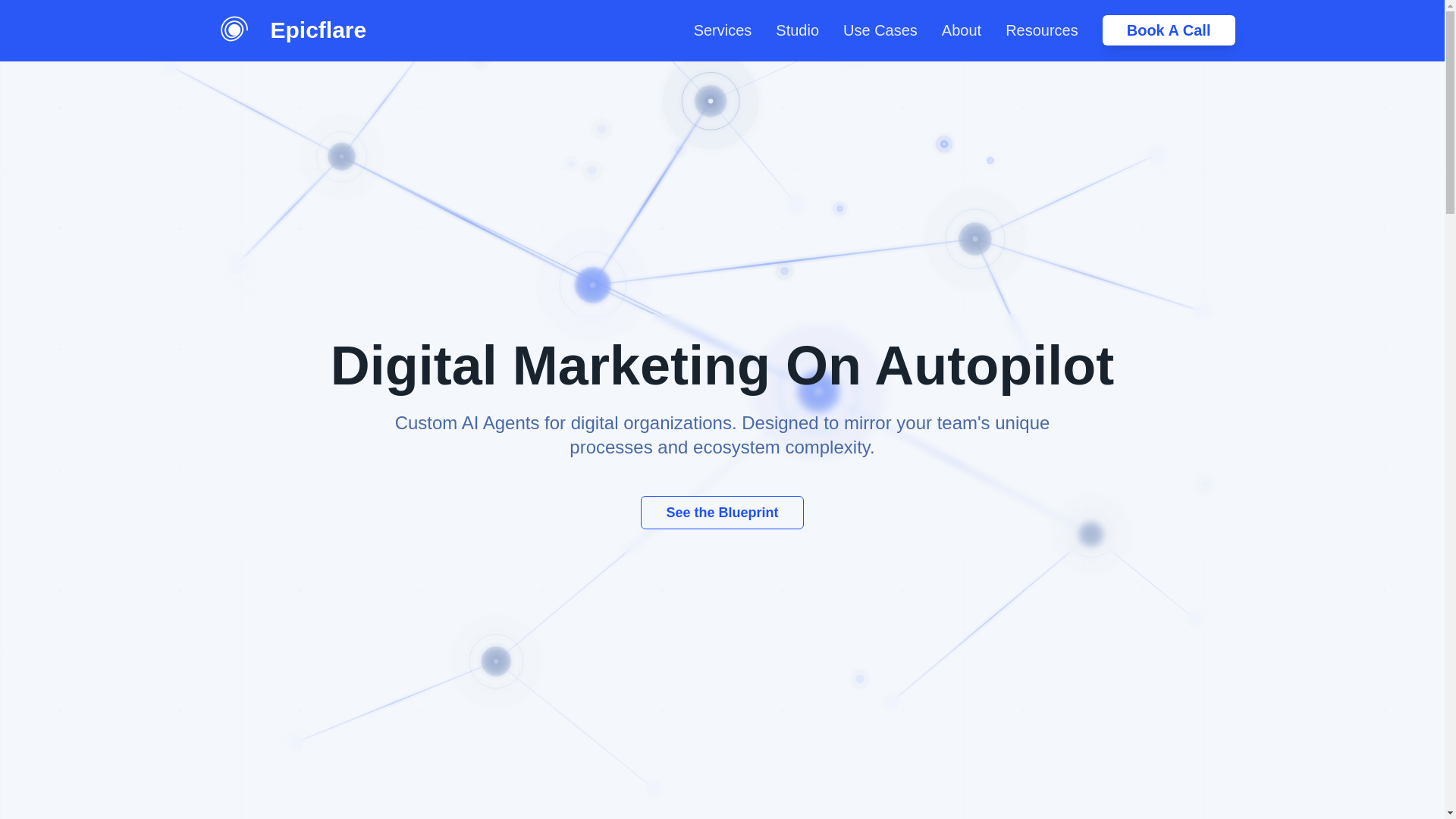 website screenshot of https://epicflare.io/