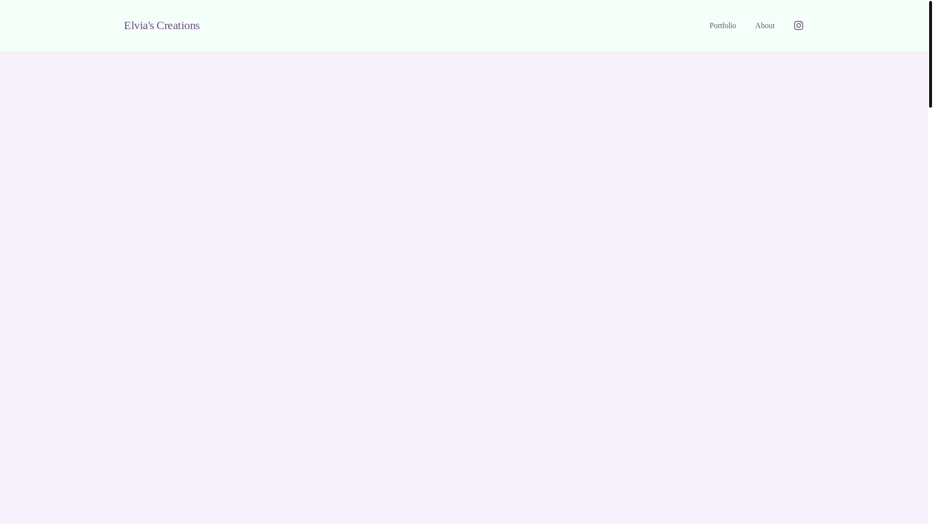 website screenshot of https://elviascreations.org/