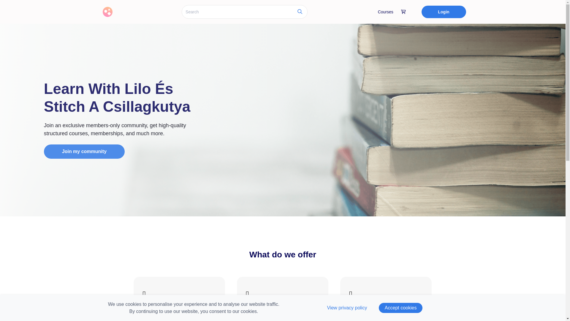 website screenshot of https://lilosstitchacsillagkutya.graphy.com/