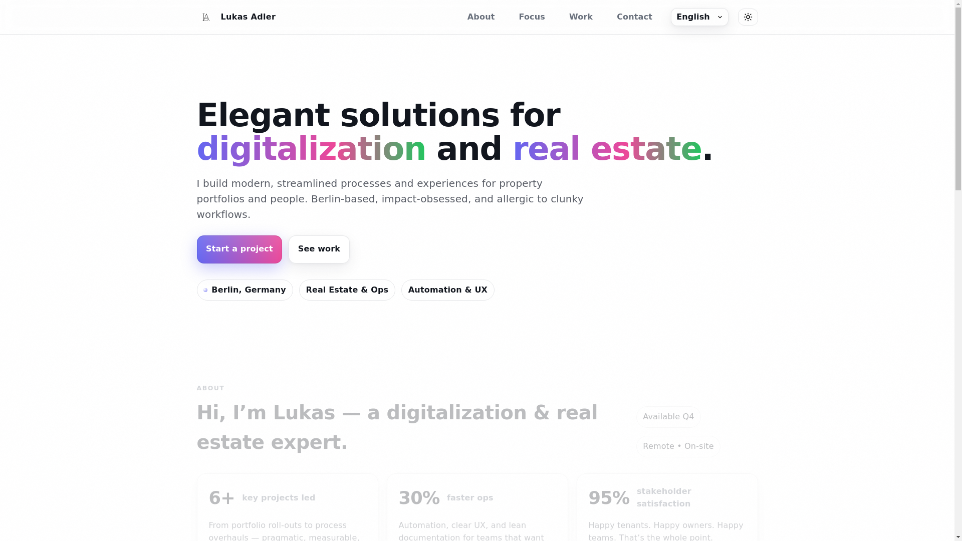 website screenshot of https://lukasadler.pages.dev/