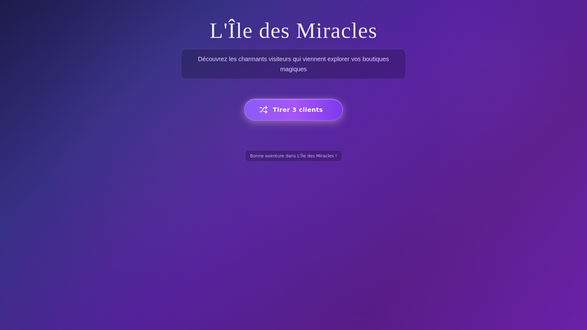 website screenshot of https://iledesmiracles.pages.dev/