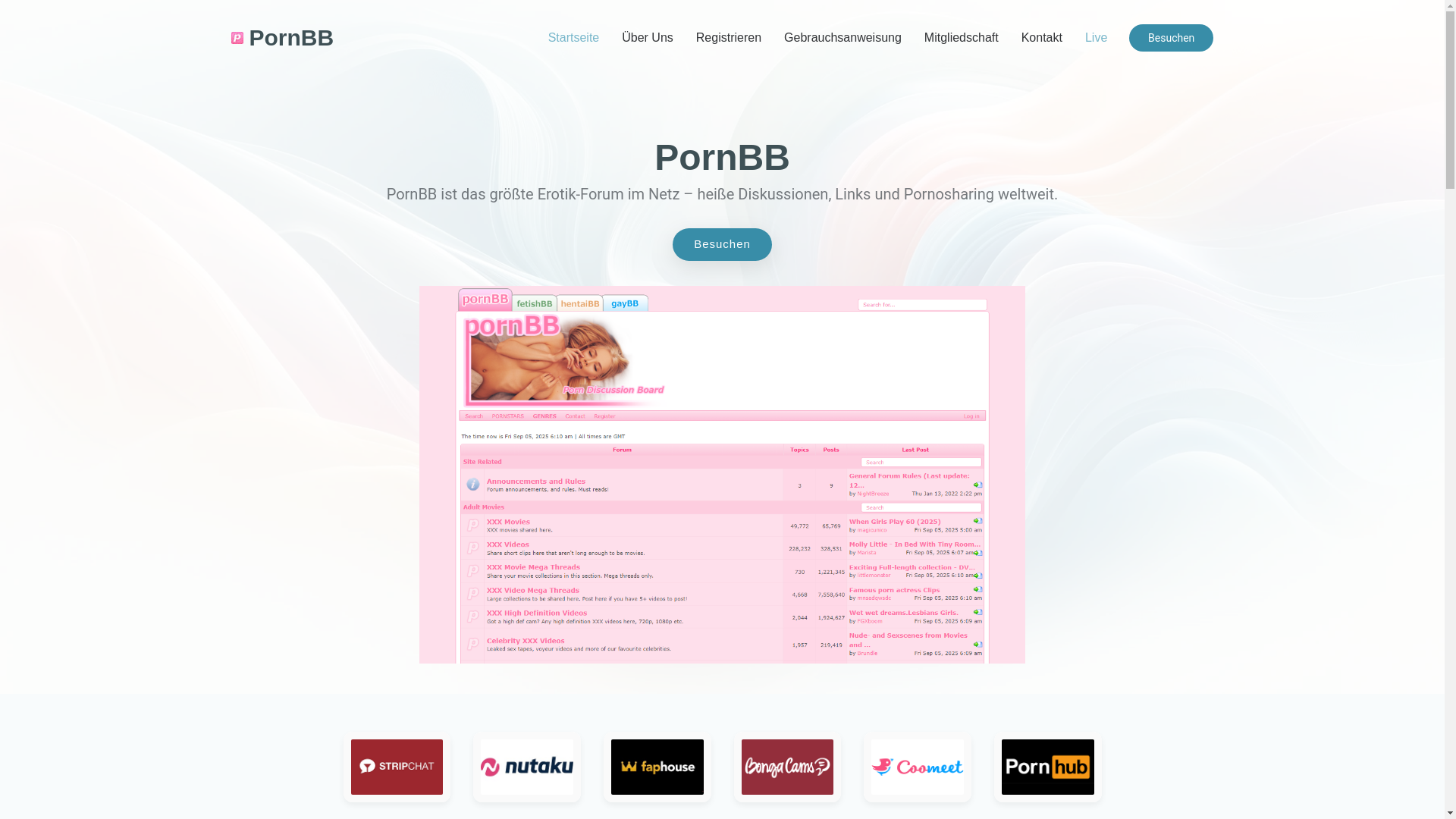 website screenshot of https://pornbb-german.com/