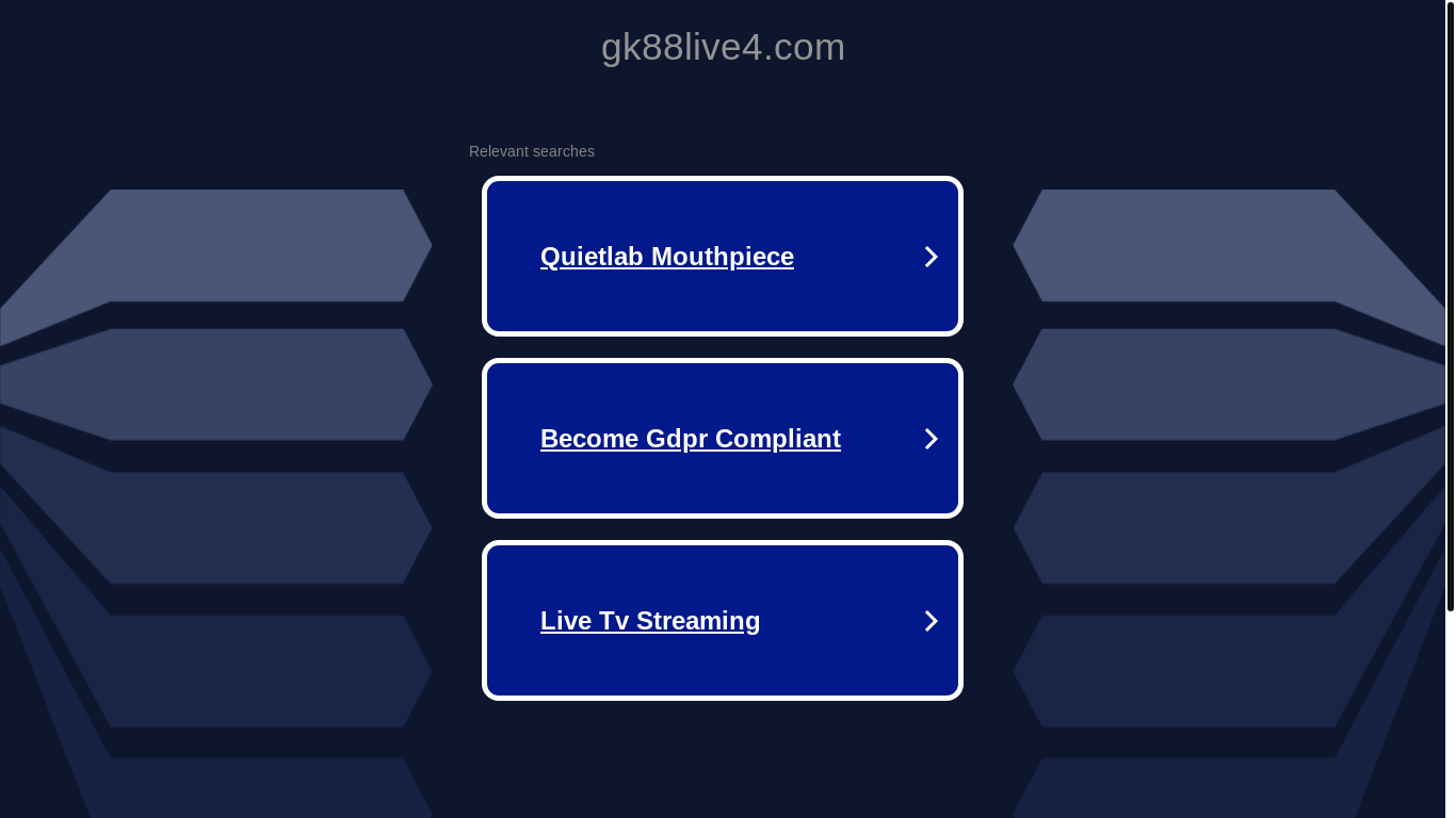 website screenshot of https://gk88live4.com/