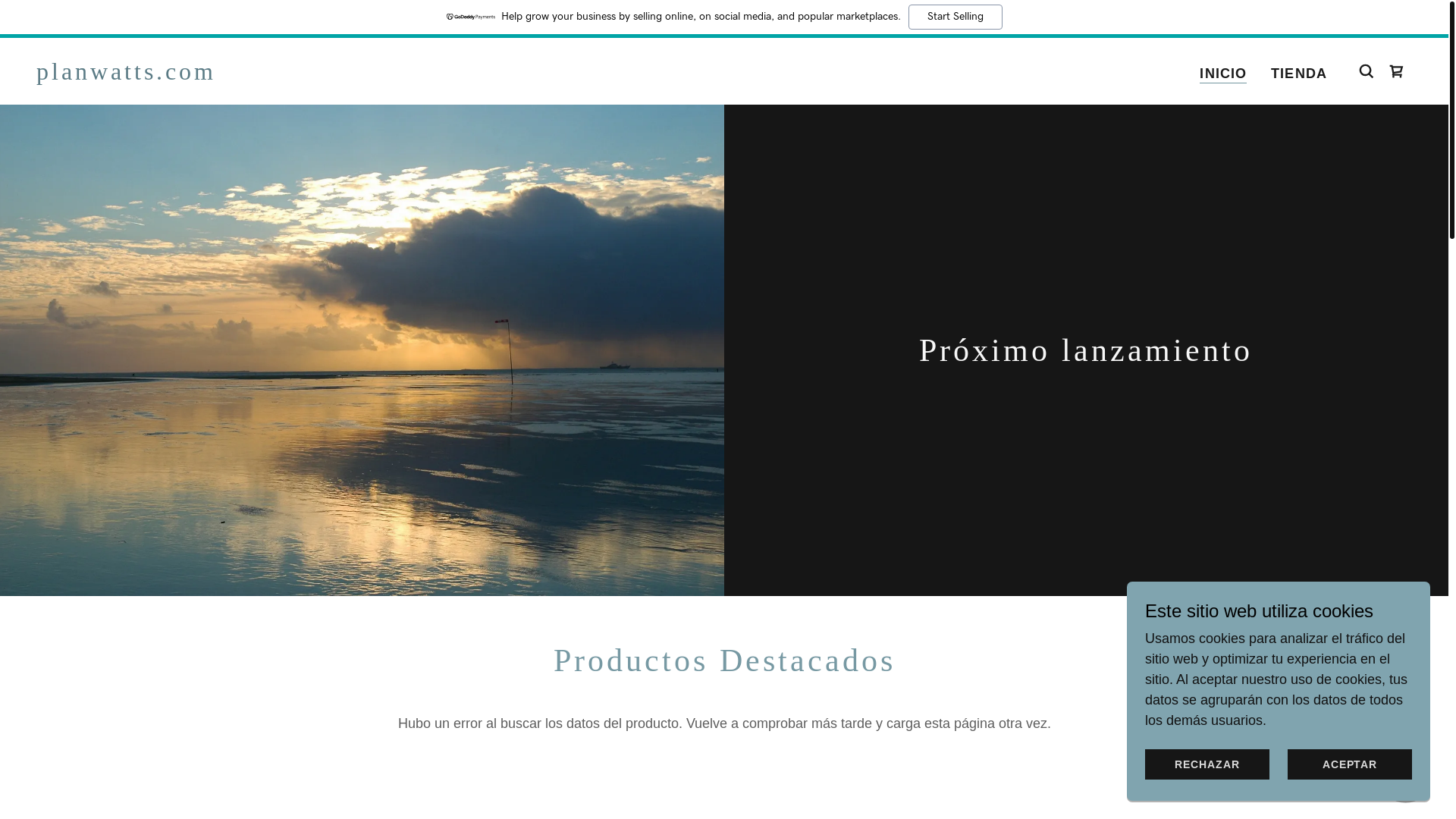 website screenshot of https://planwatts.com/