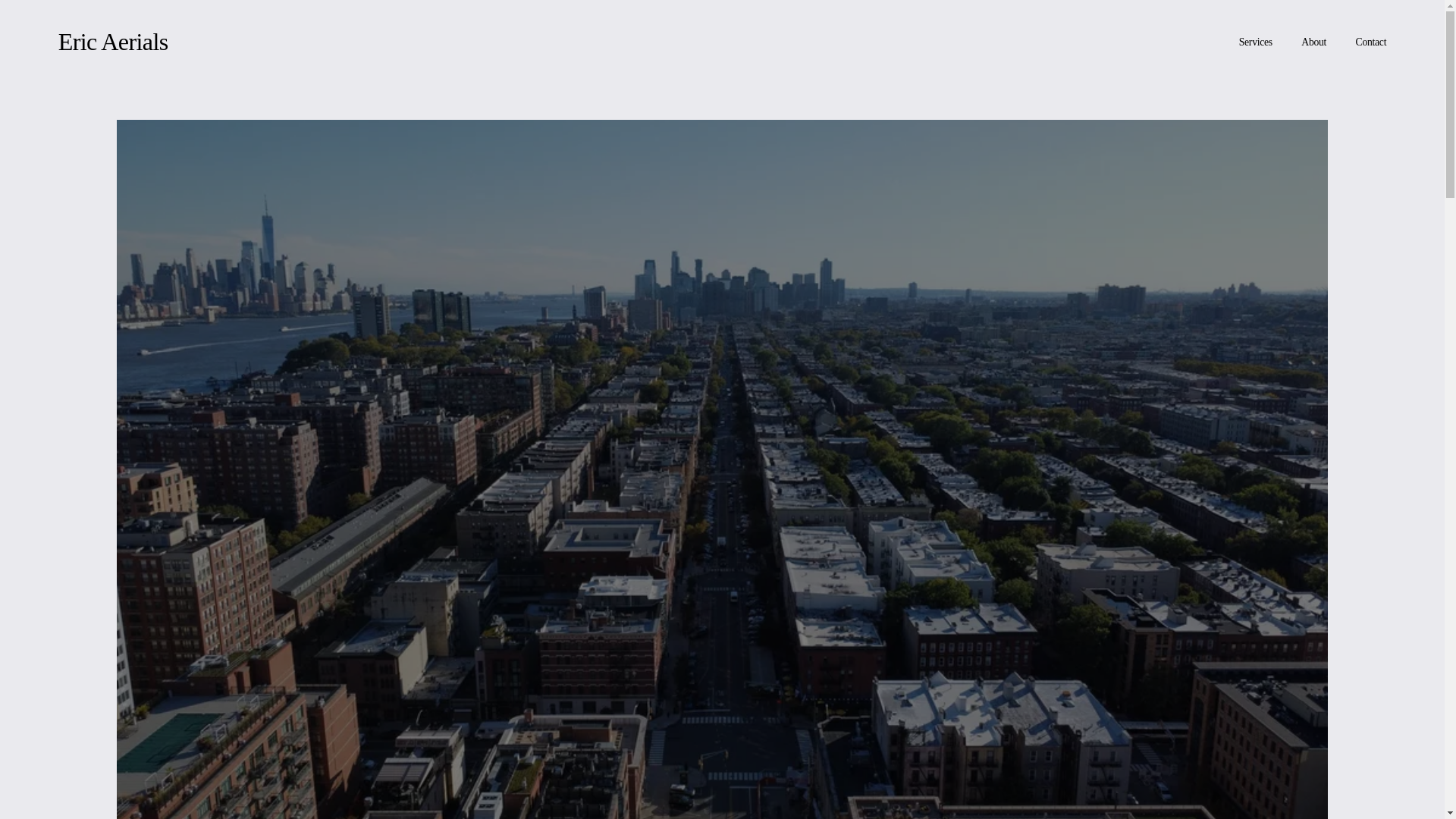 website screenshot of https://ericaerials.com/