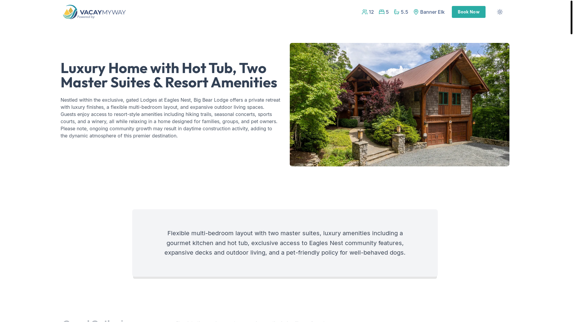 website screenshot of https://eaglelookoutvista.house/
