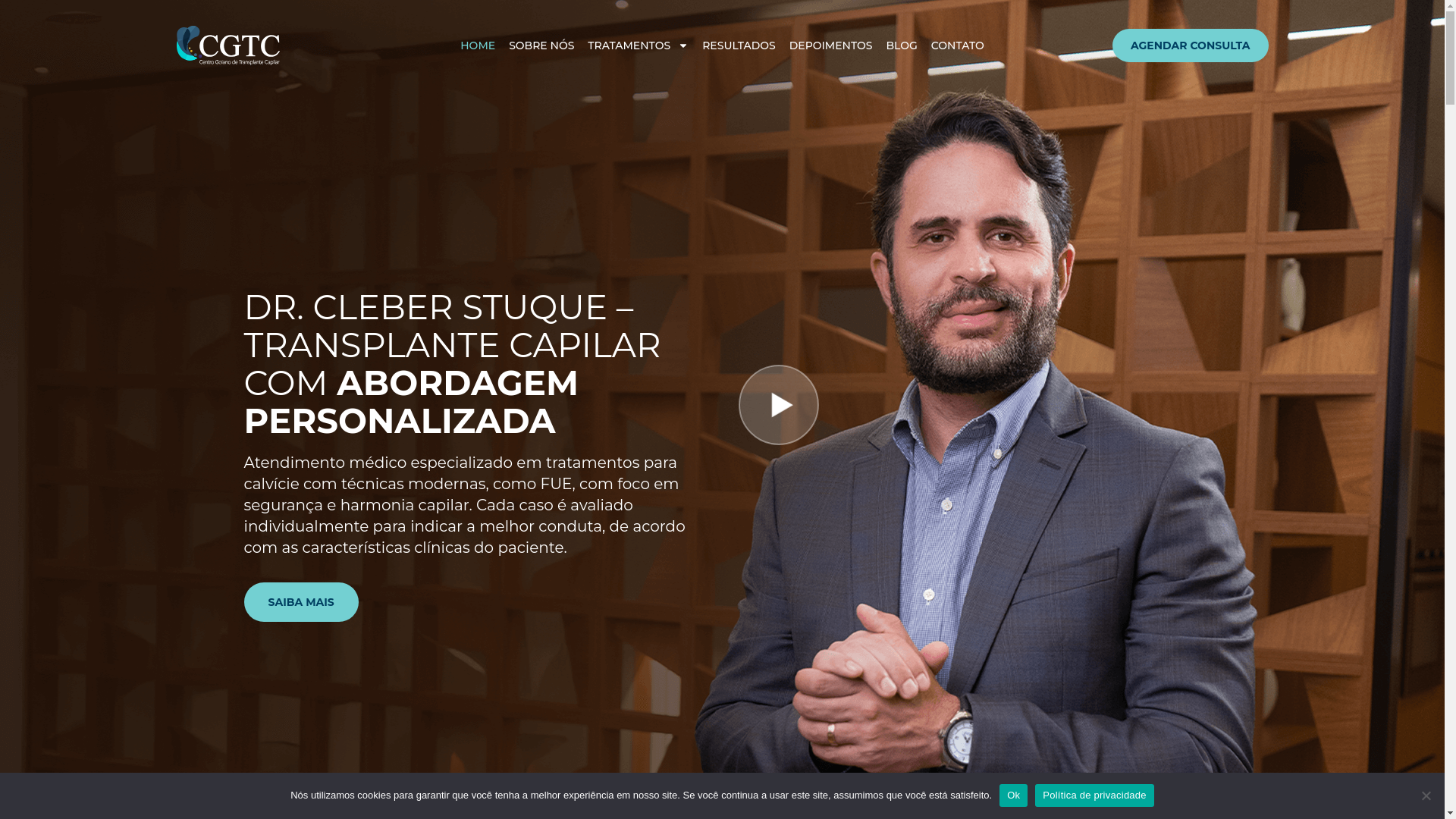 website screenshot of https://implantecapilarorion.com.br/