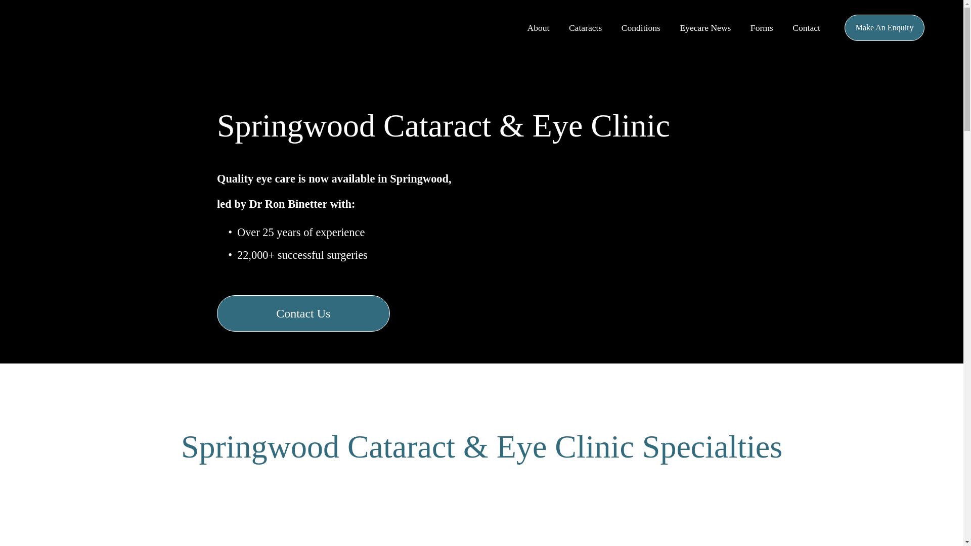 website screenshot of https://springwoodeyeclinic.online/