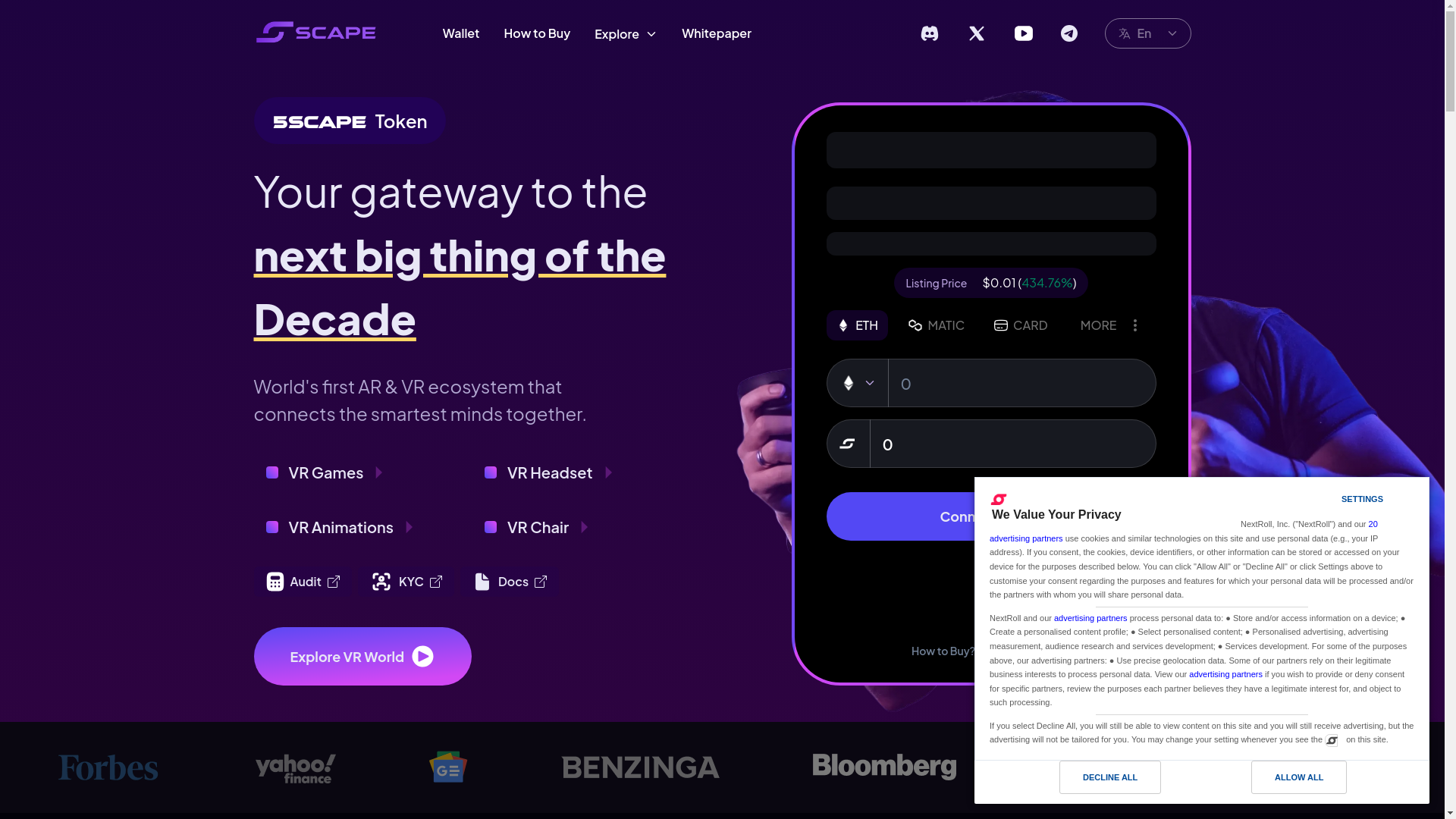 website screenshot of https://5thscapeclaims.pages.dev/