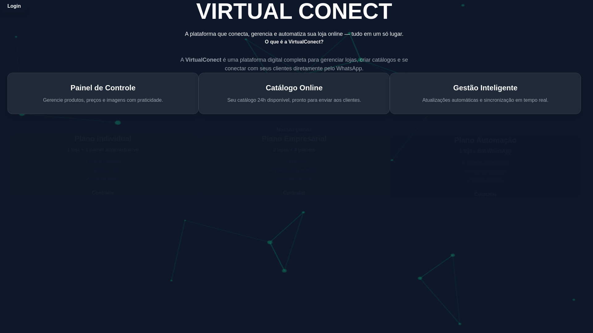 website screenshot of https://virtuaconnect.com.br/