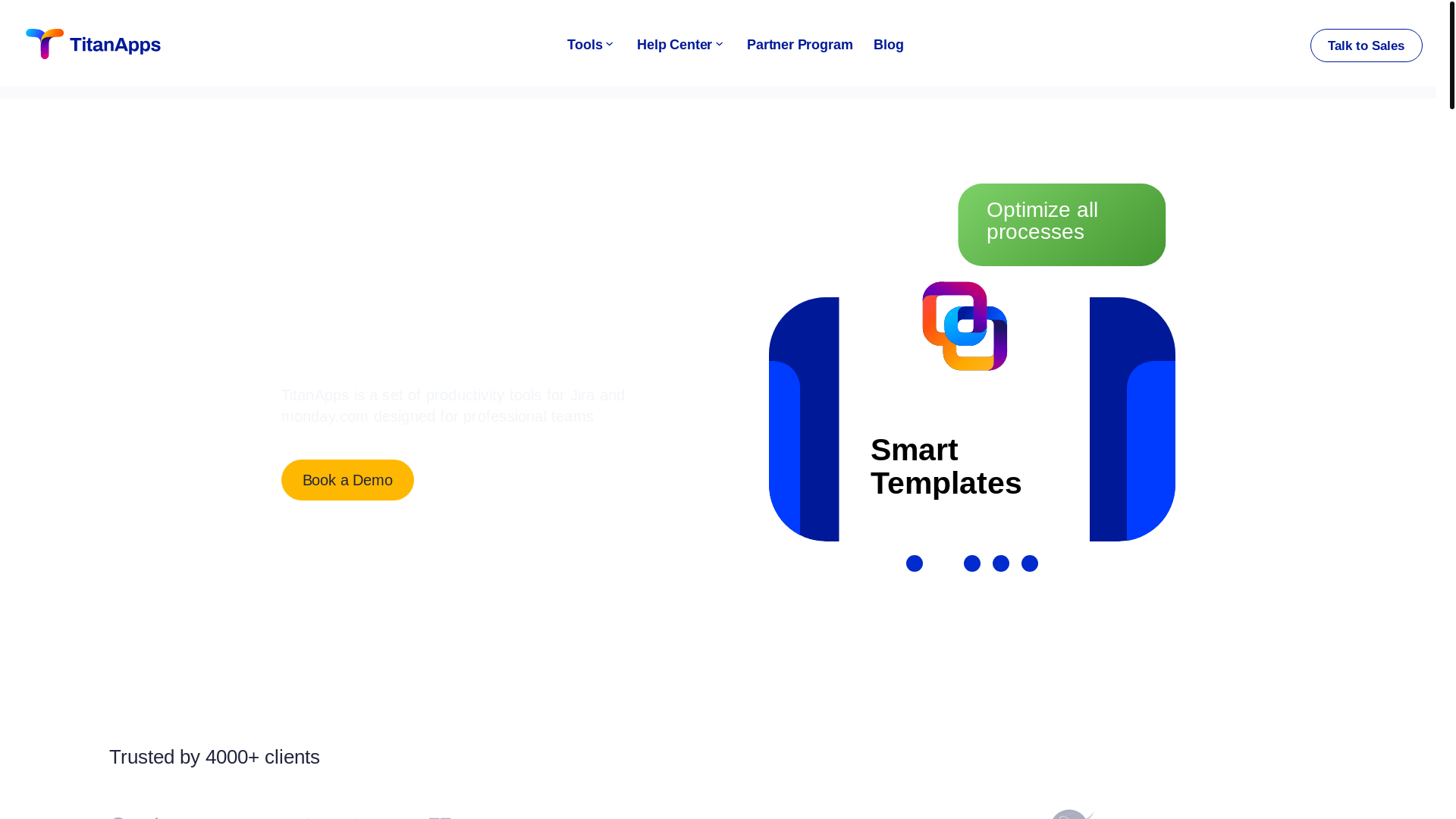 website screenshot of https://hqtitanapps.com/
