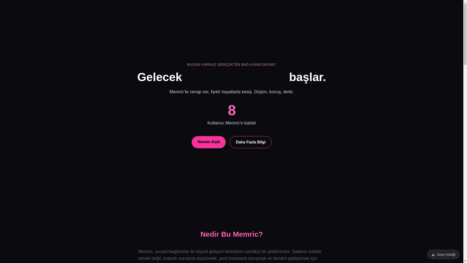website screenshot of https://memric.app/