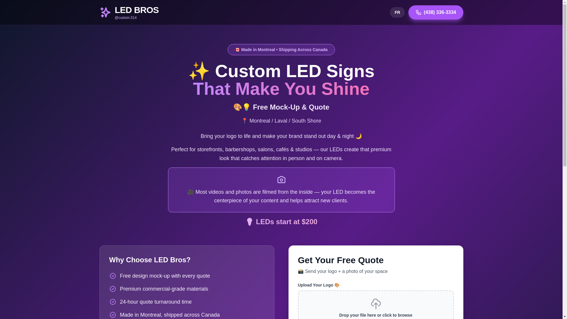 website screenshot of https://custom514.com/