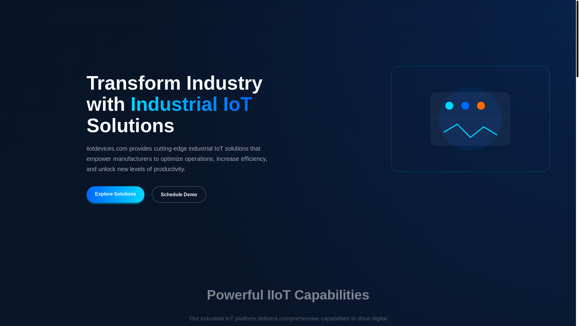 website screenshot of https://iiotdevices.pages.dev/