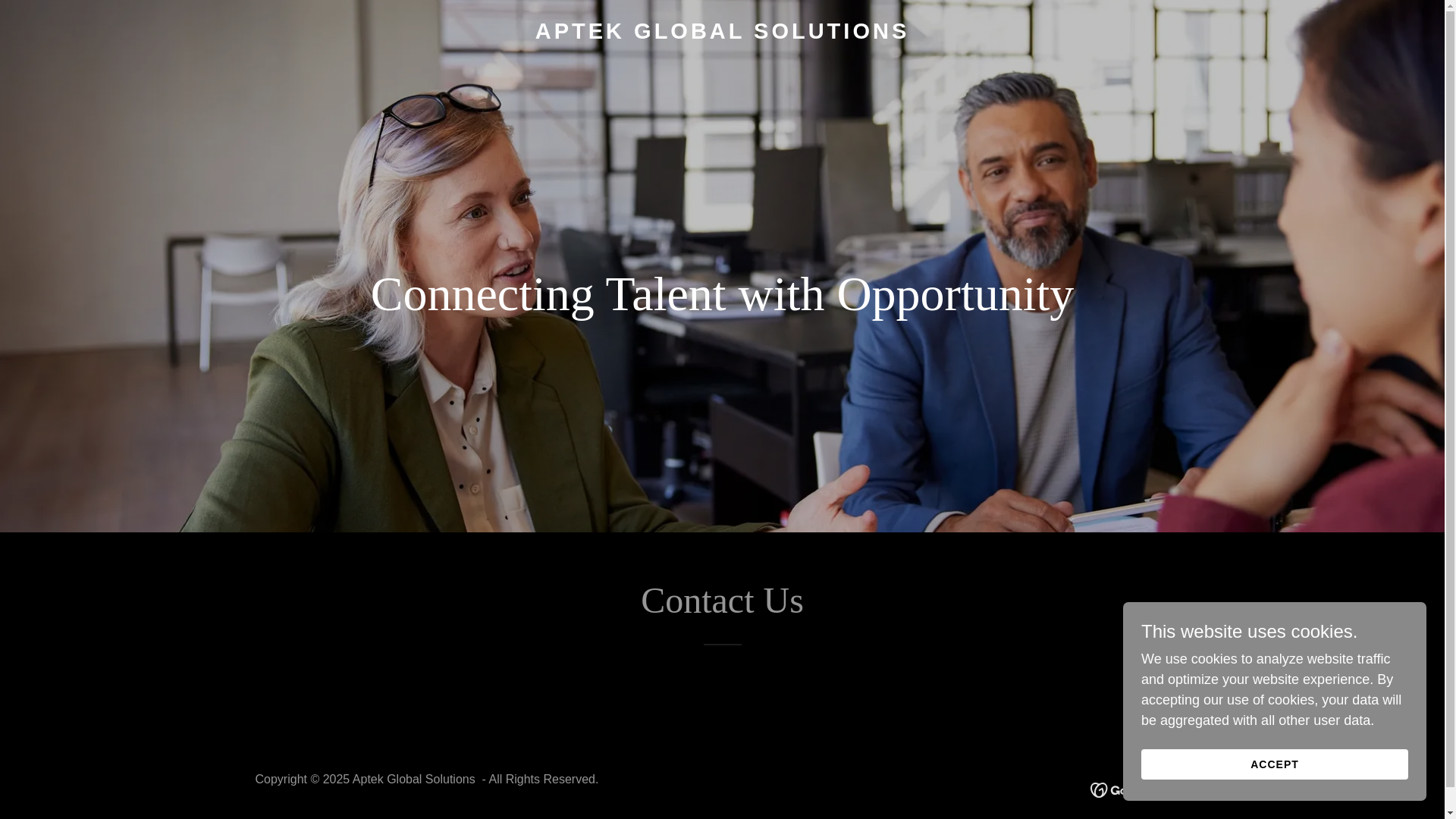 website screenshot of https://aptekglobal.in/