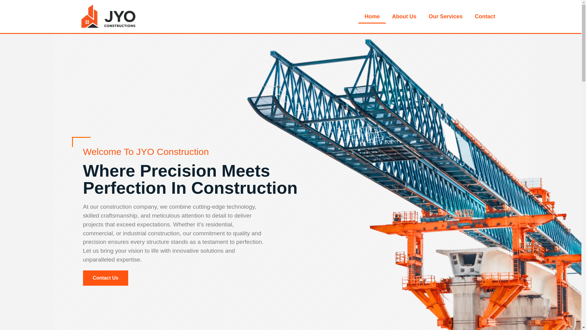 website screenshot of https://jyoconstructions.co.uk/