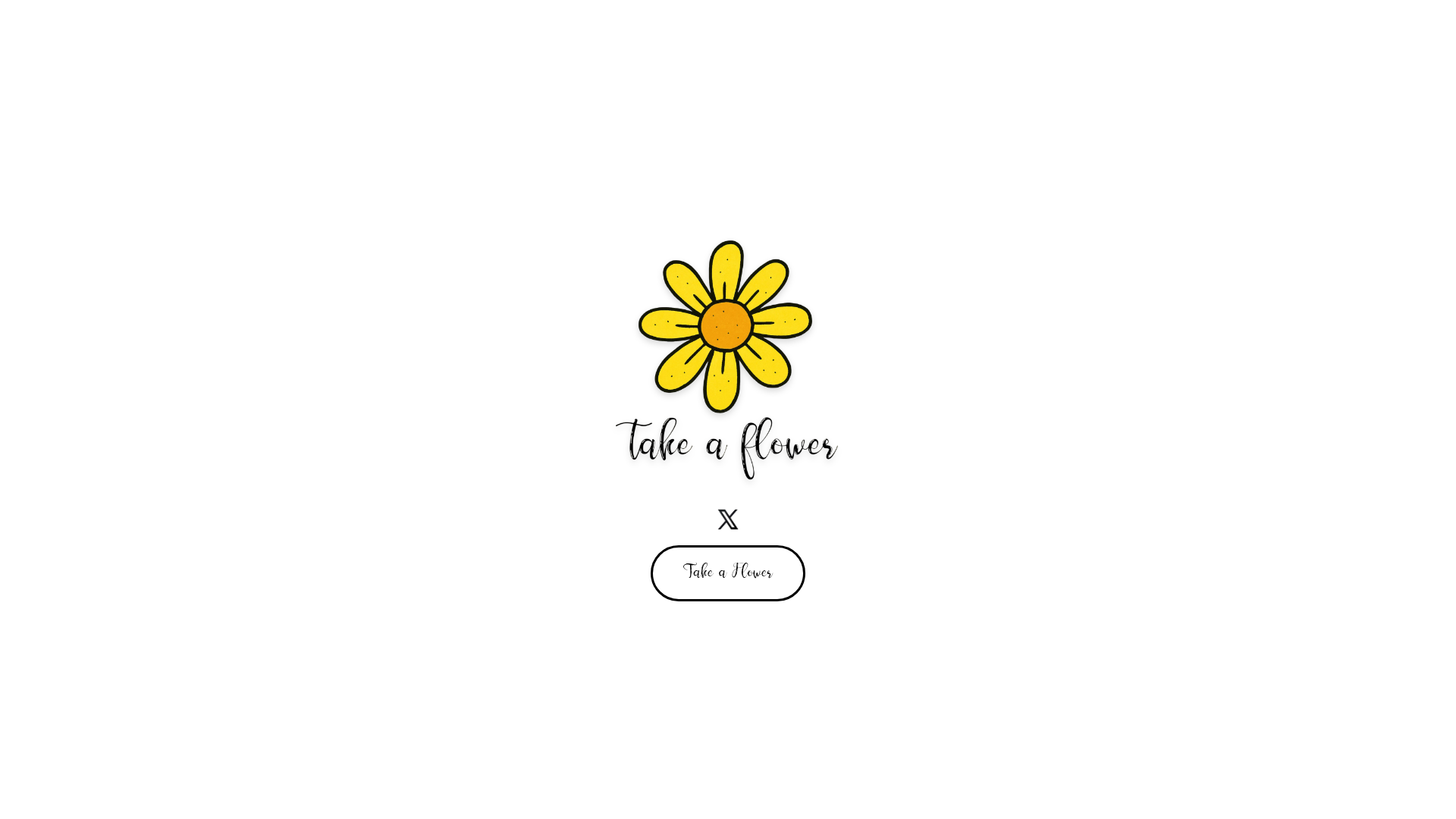 website screenshot of https://takeaflower.fun/