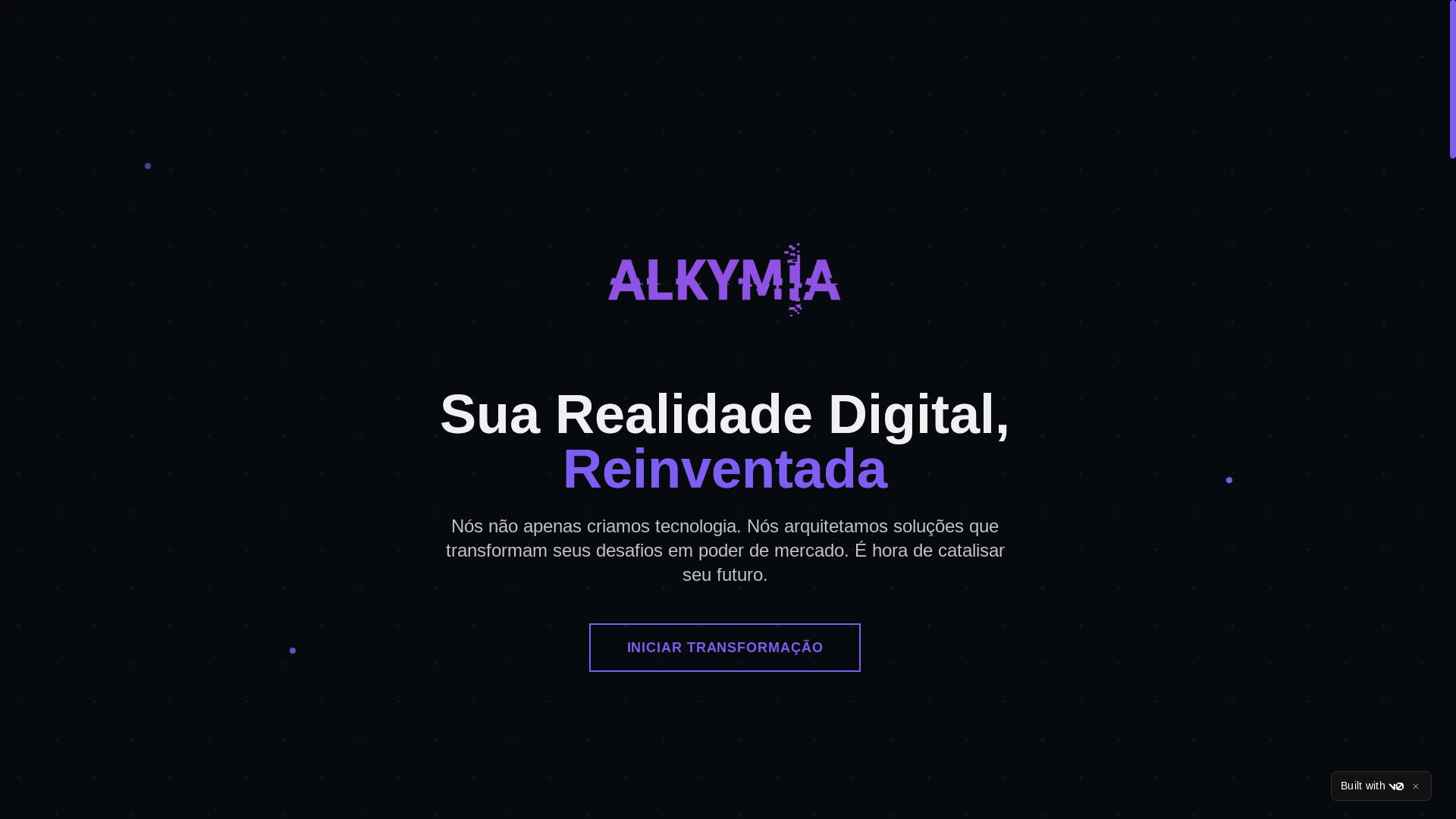 website screenshot of https://alkymiasolutions.com.br/