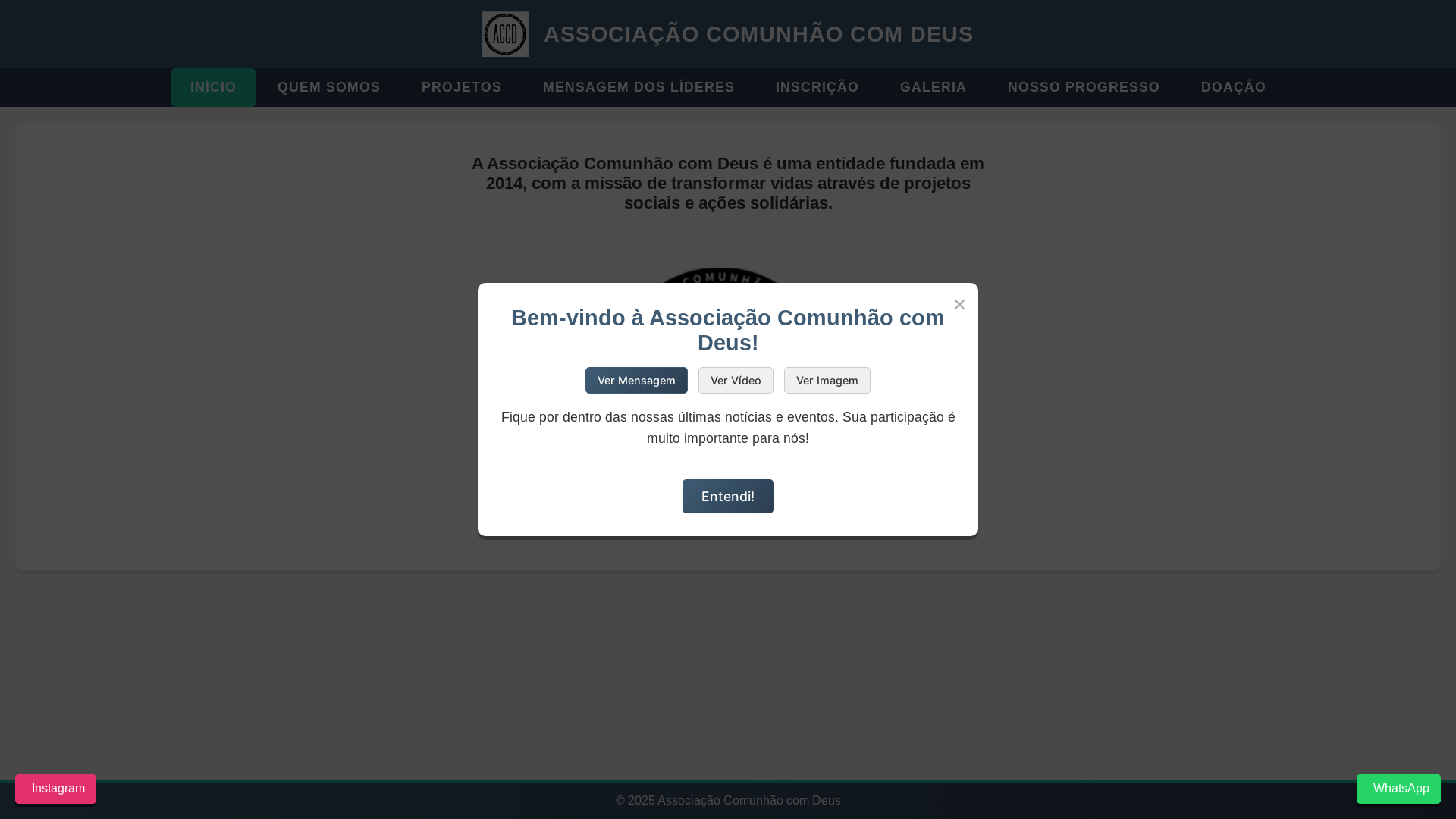 website screenshot of https://comunhao-com-deus-site.pages.dev/