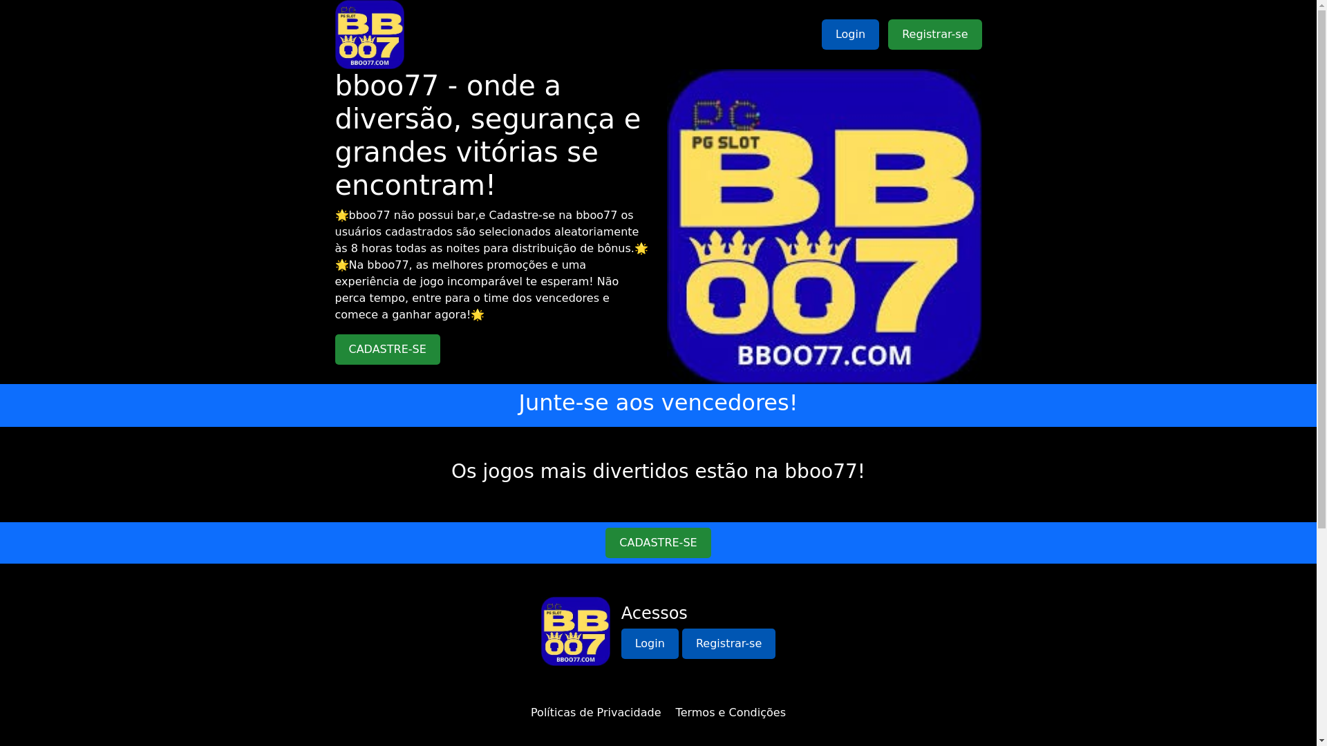 website screenshot of https://bboo77vip.com/