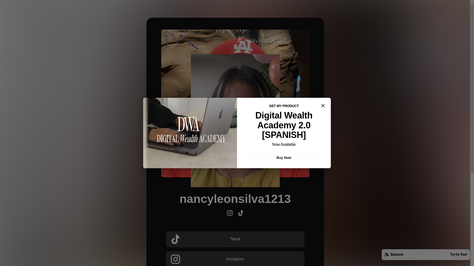 website screenshot of https://nancyleonsilva1213.com/