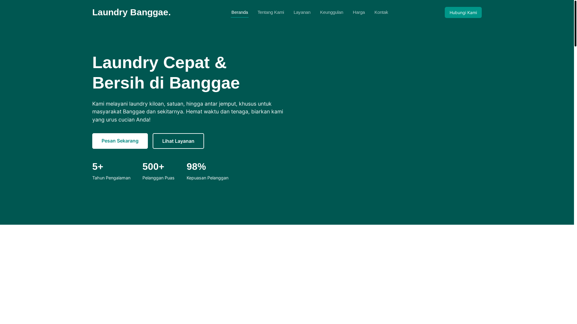 website screenshot of https://websitelaundrybanggae-web-io.pages.dev/
