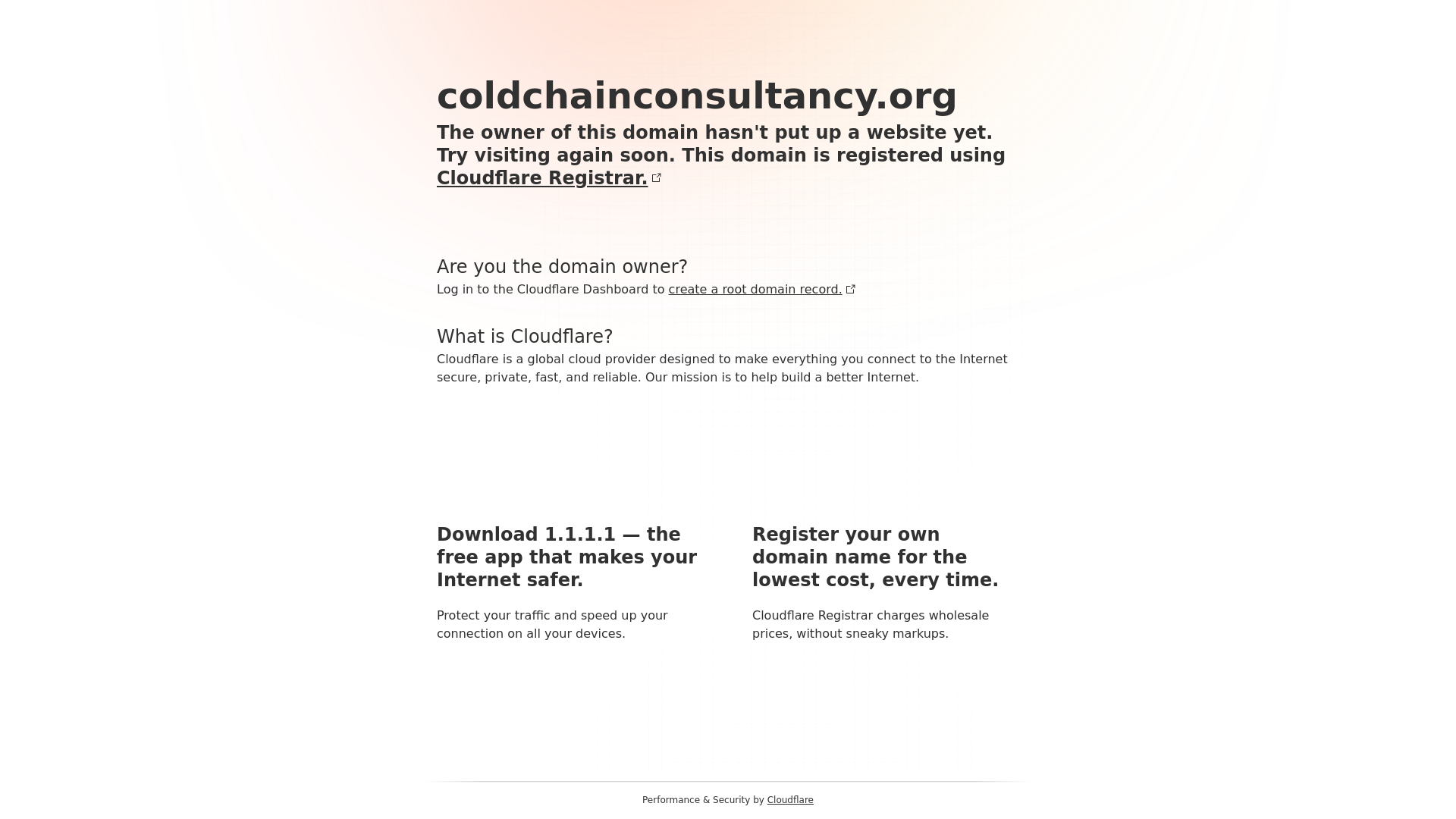 website screenshot of https://coldchainconsultancy.org/