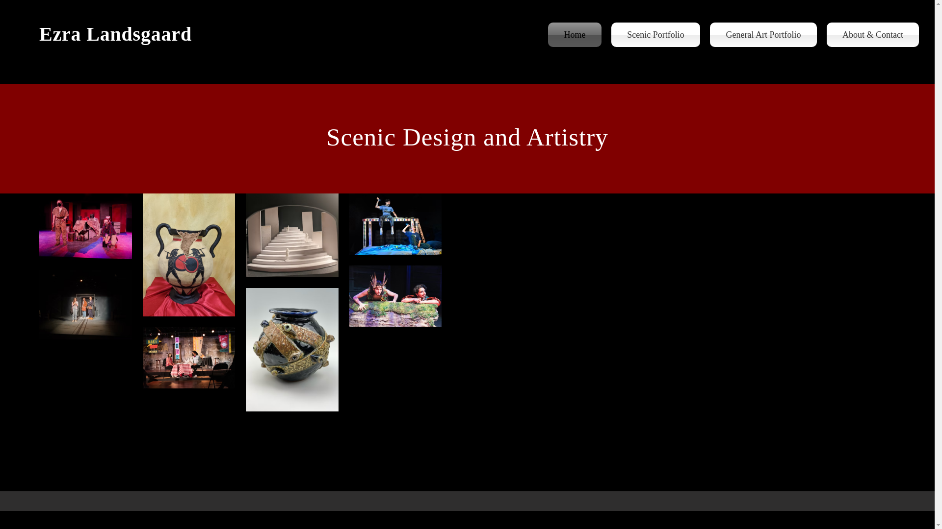 website screenshot of https://ezralandsgaarddesign.com/