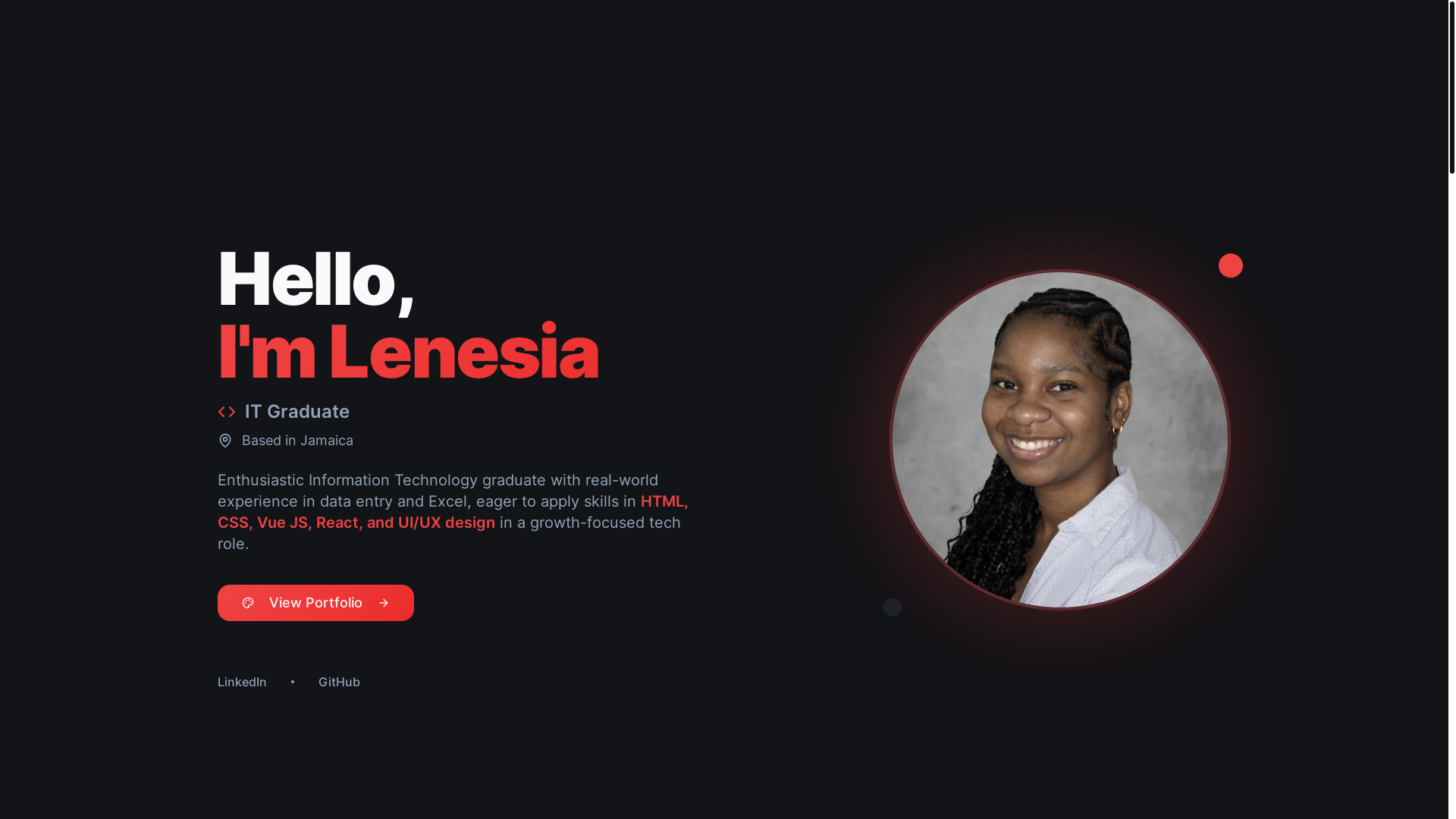 website screenshot of https://lenesiabrown.online/