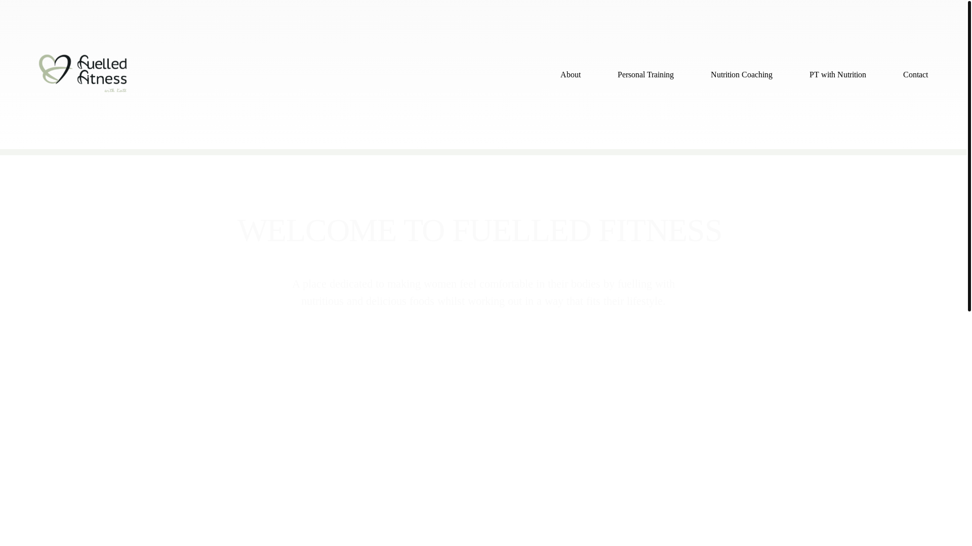 website screenshot of https://fuelledfitnesswithkate.co.uk/