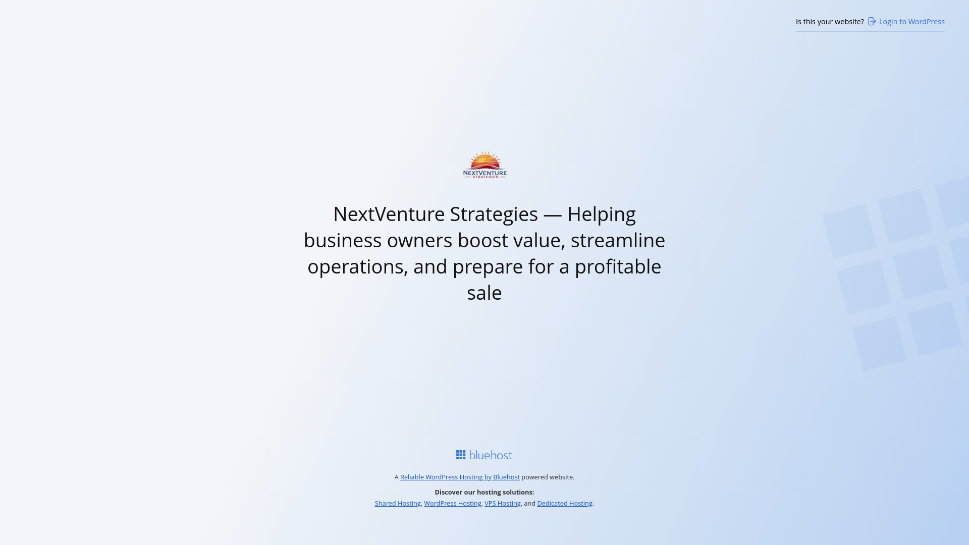 website screenshot of https://nextventurestrategies.com/