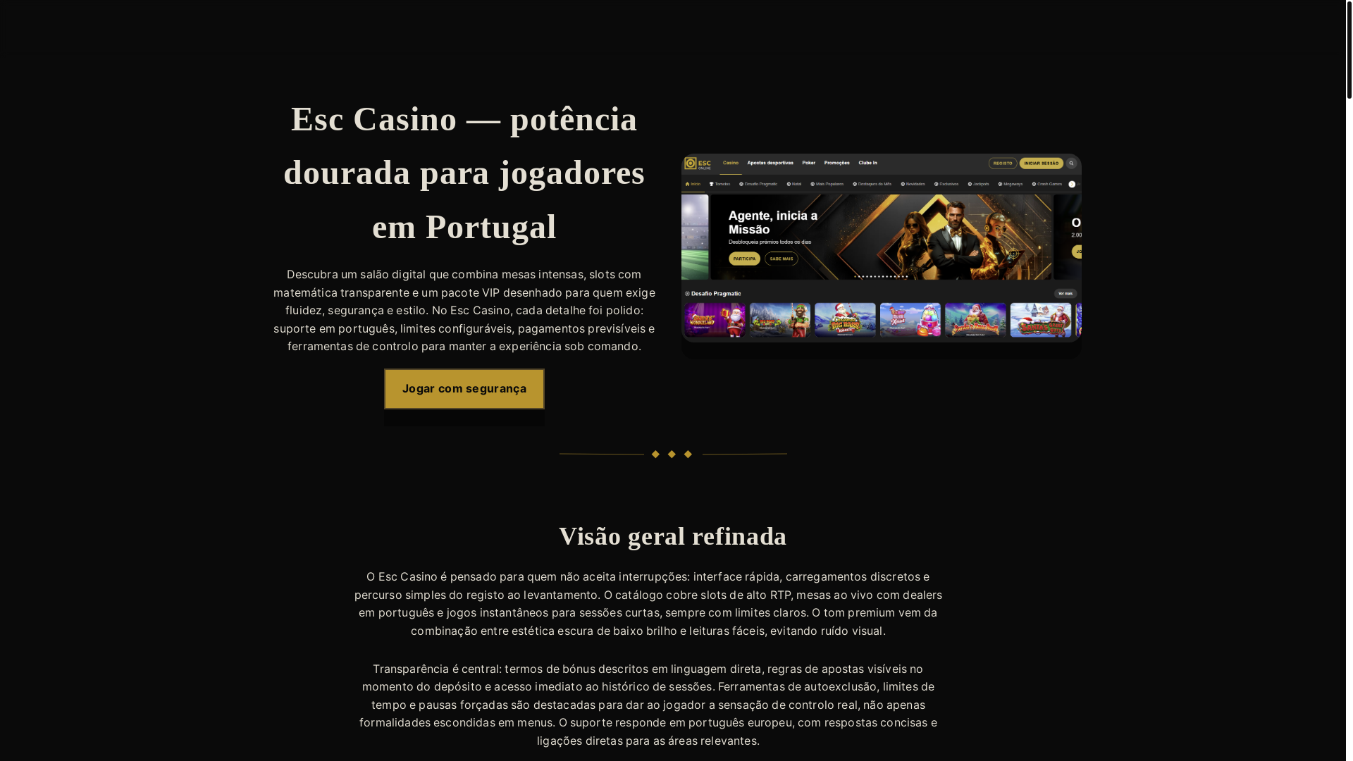 website screenshot of https://esc-casino-prt.com/