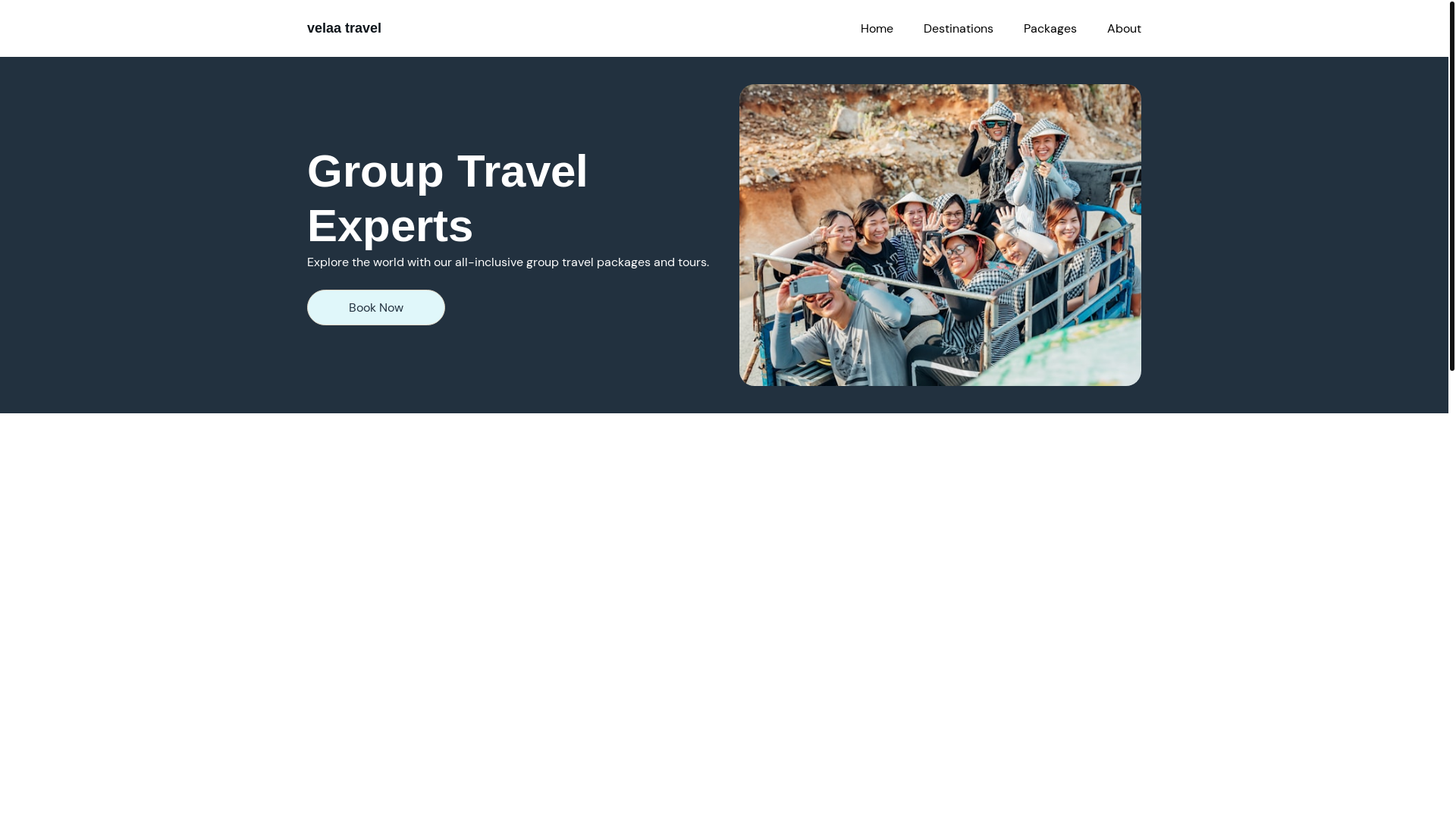 website screenshot of https://velaa.mx/