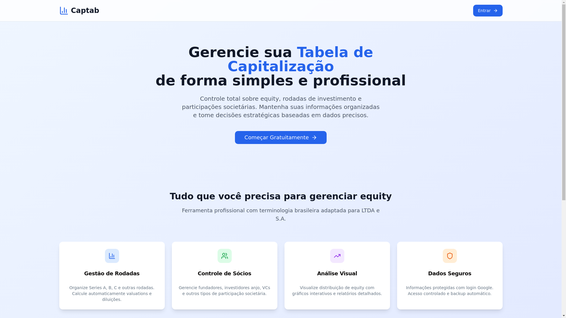 website screenshot of https://captab.com.br/