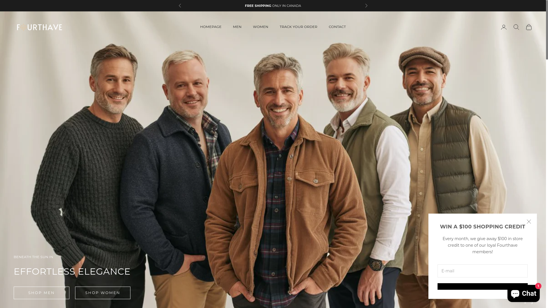 website screenshot of https://fourthave-vancouver.com/